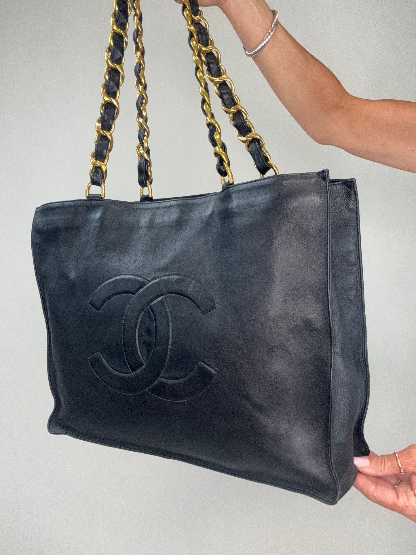 Chanel Vintage Deca Chunky Chain Tote
