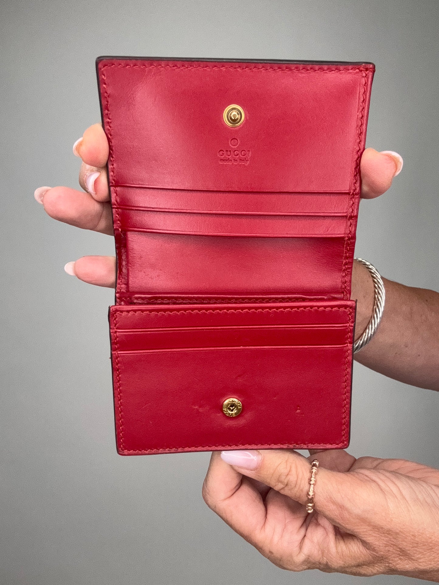 Gucci GG Monogram Cherry Wallet