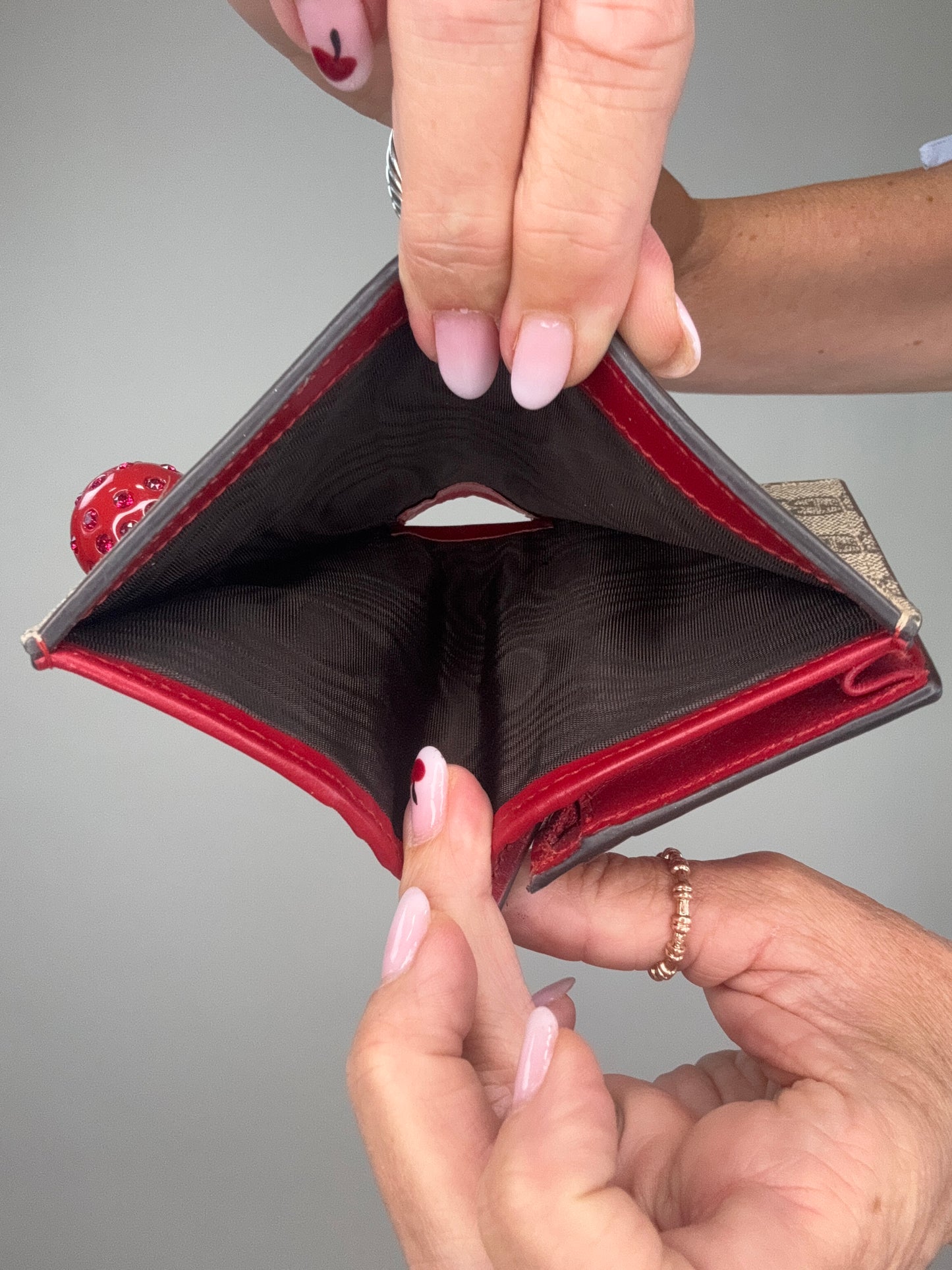Gucci GG Monogram Cherry Wallet