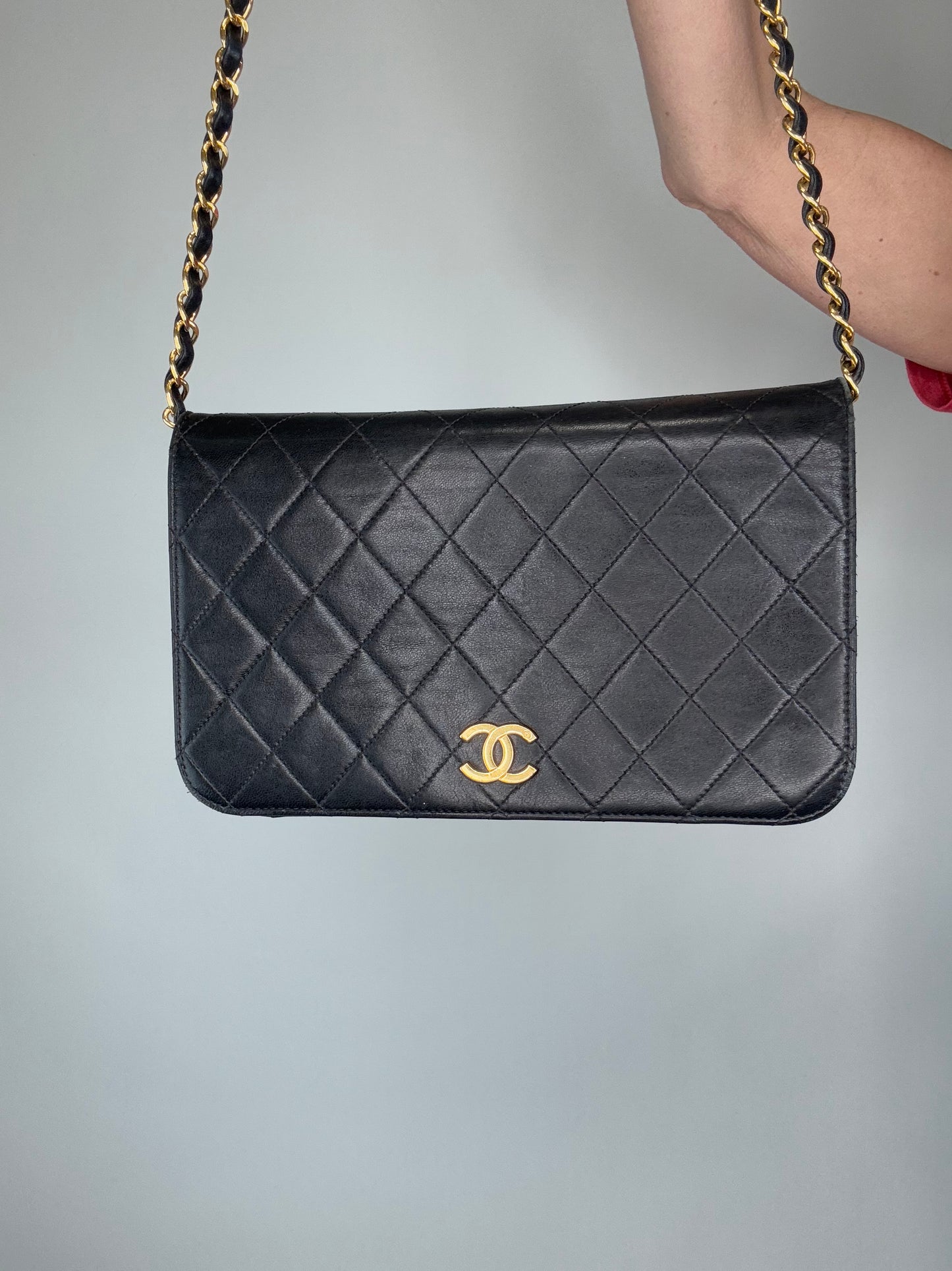 Chanel Vintage Single Flap Push Button
