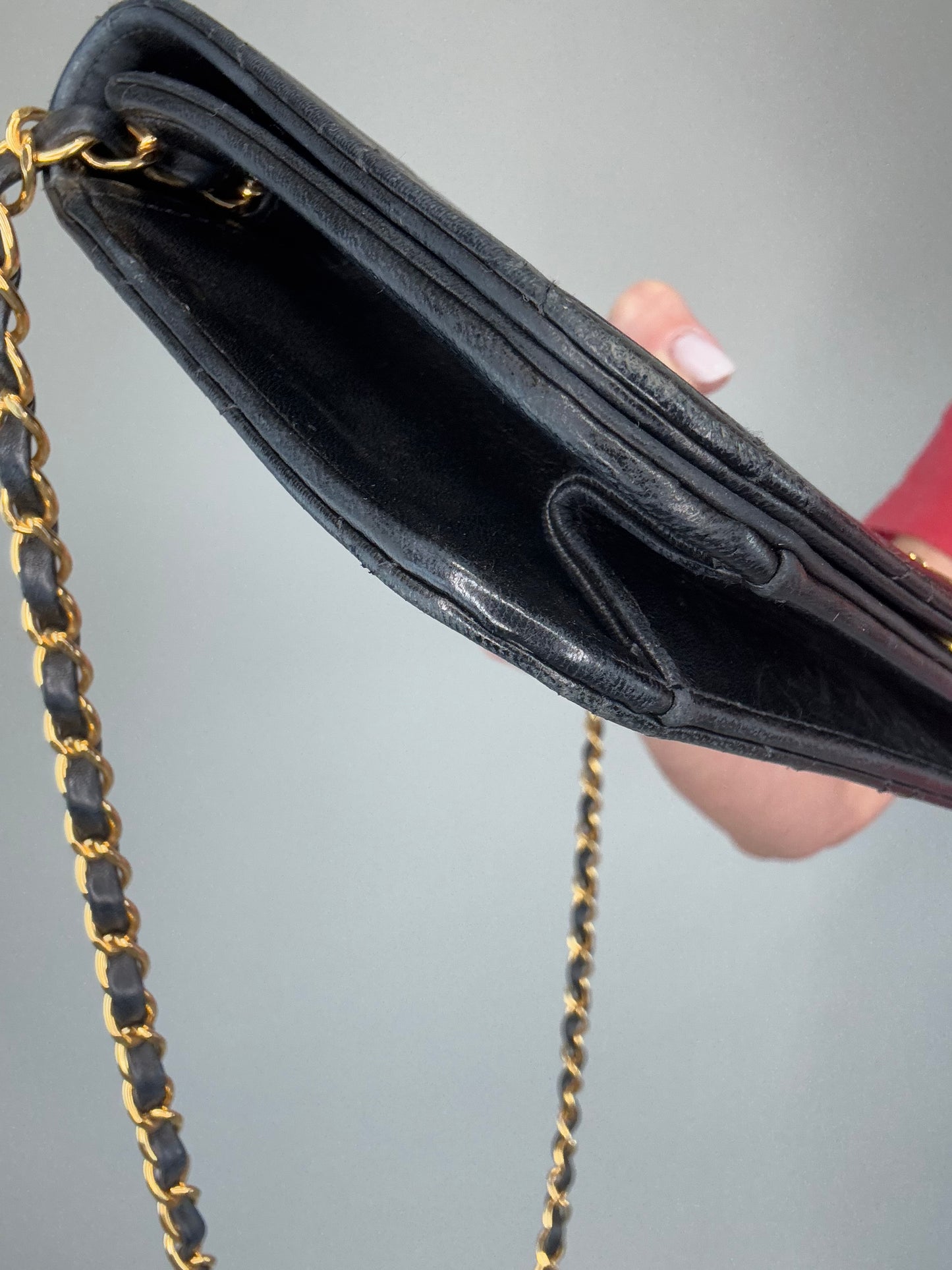 Chanel Vintage Single Flap Push Button