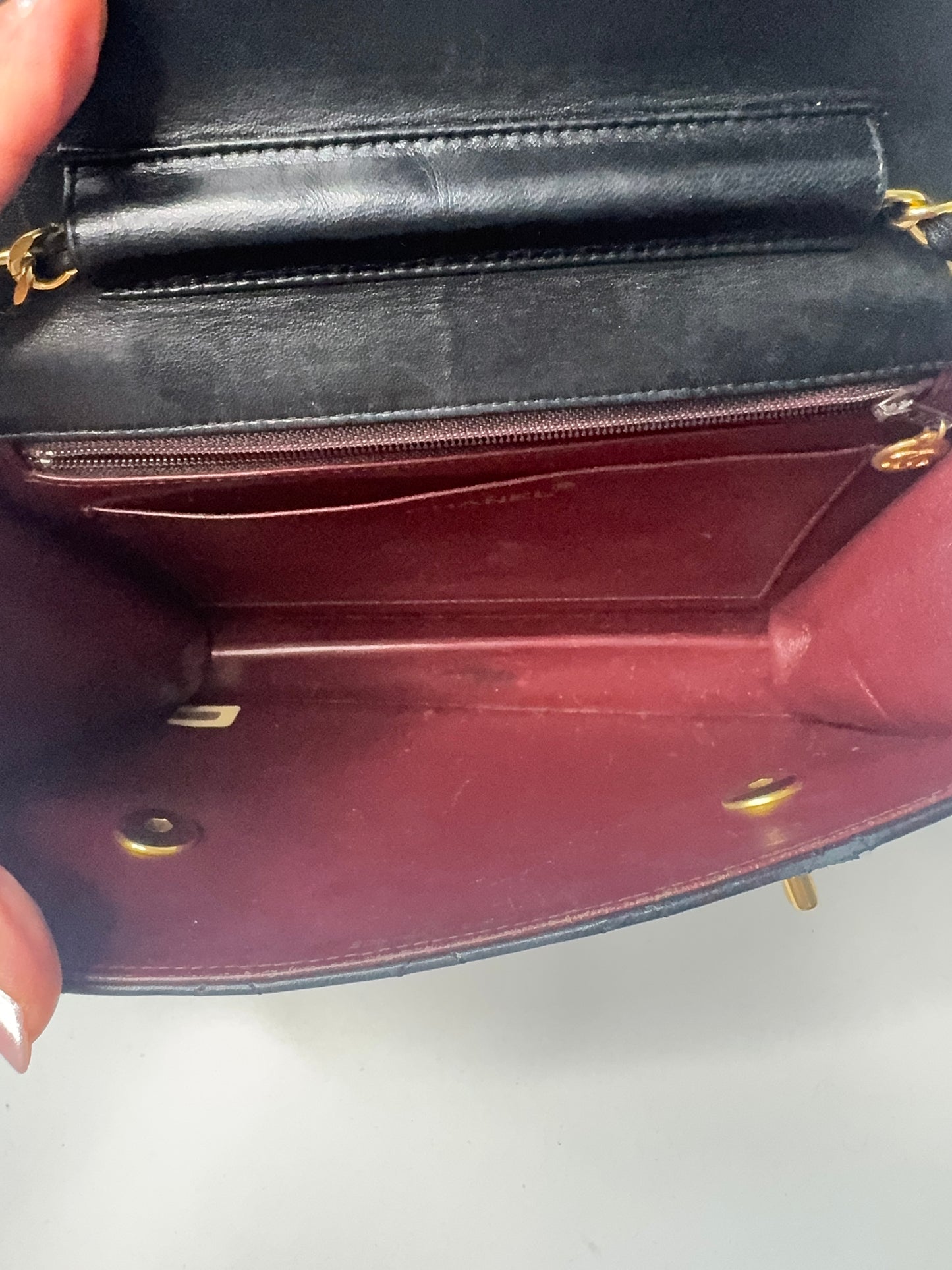 Chanel Extremely Rare Vintage Double Turn Lock Briefcase Bag