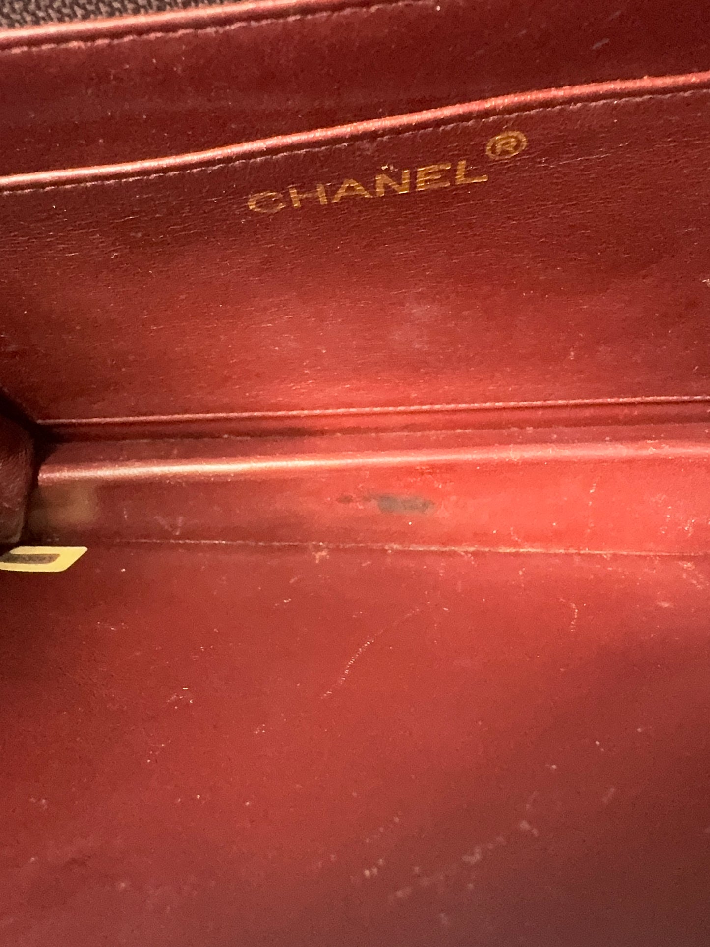 Chanel Extremely Rare Vintage Double Turn Lock Briefcase Bag