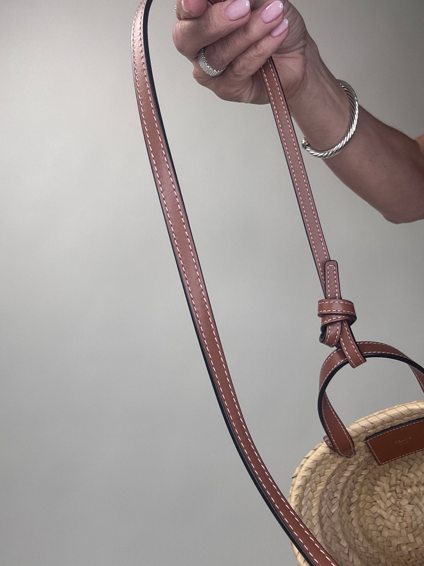 Celine Triomphe Palm Branch Mini Tote