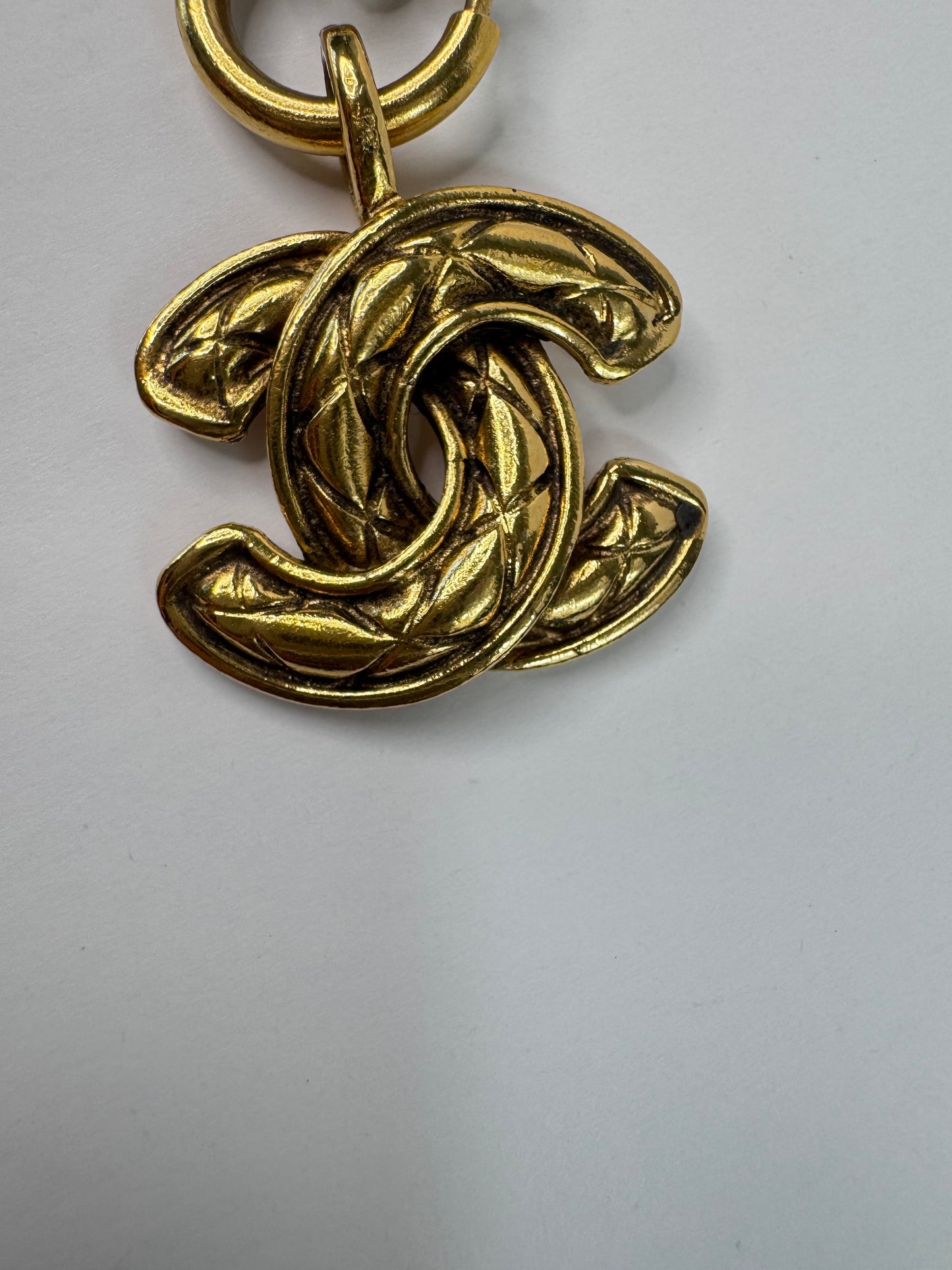 Chanel Vintage Small Quilted Pendant
