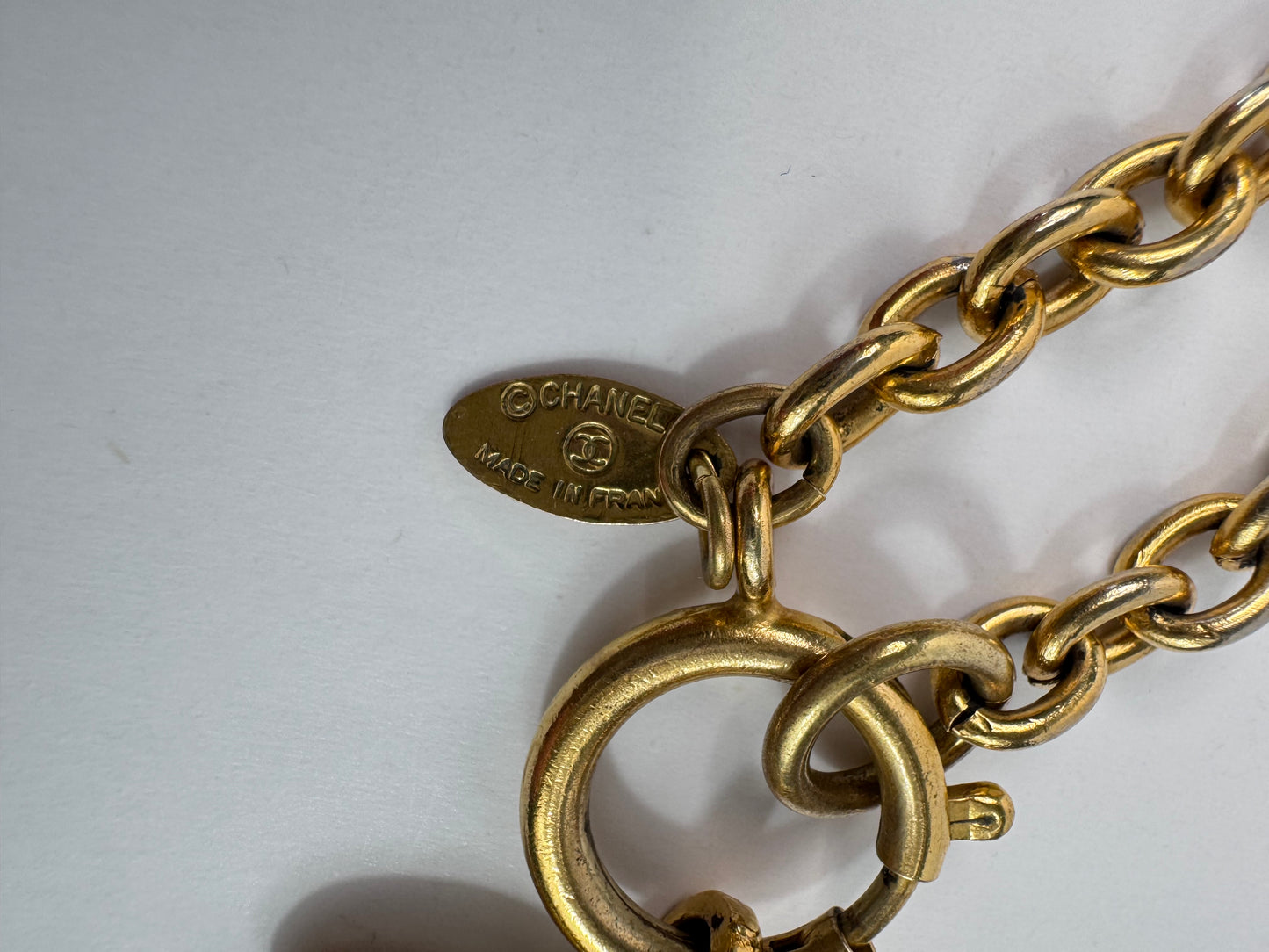 Chanel Vintage Small Quilted Pendant