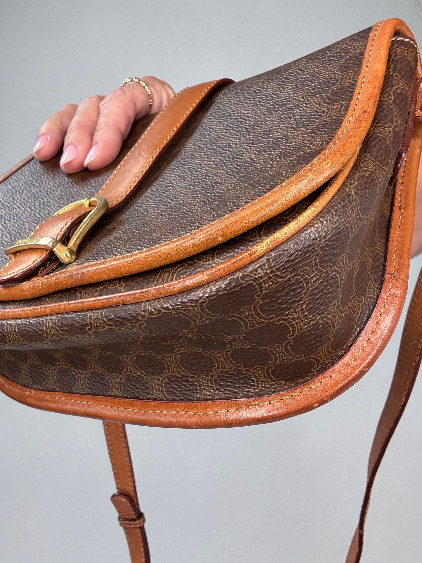 Celine Vintage Macadam Crossbody Bag