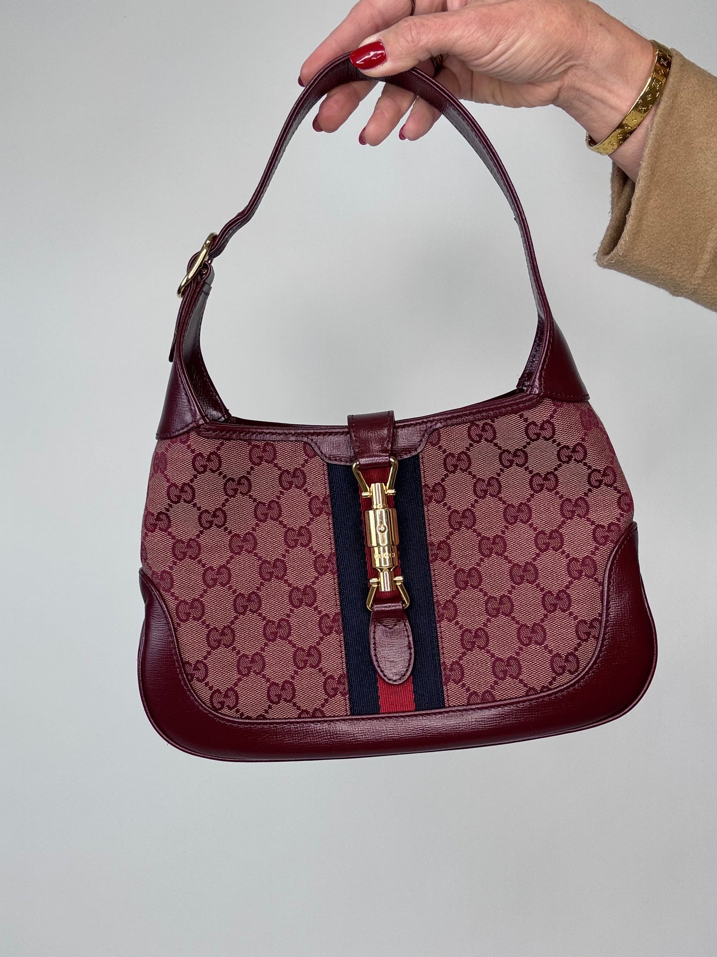 Gucci Jackie Small 1961 Two Way Bag Borbeaux