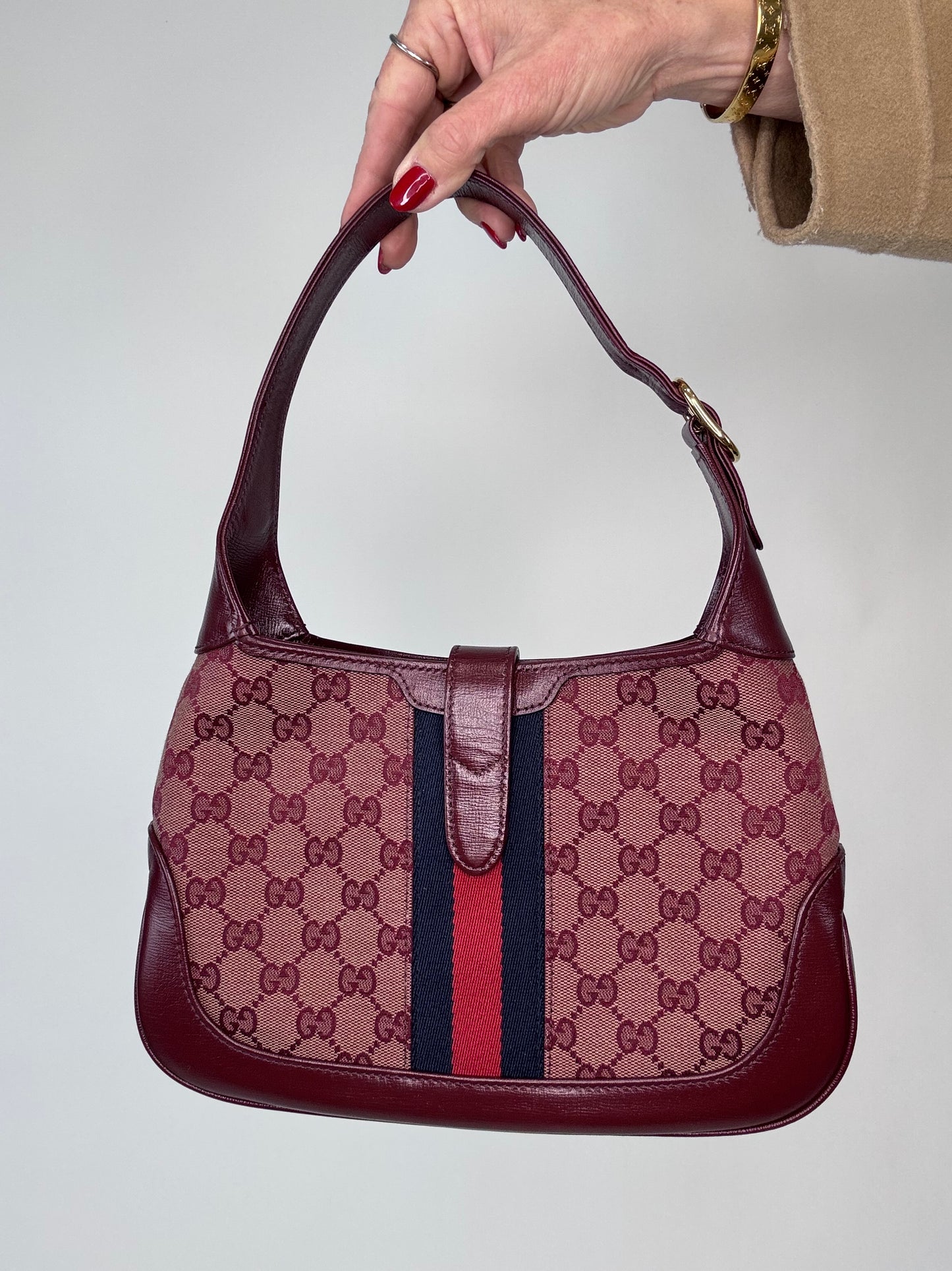Gucci Jackie Small 1961 Two Way Bag Borbeaux