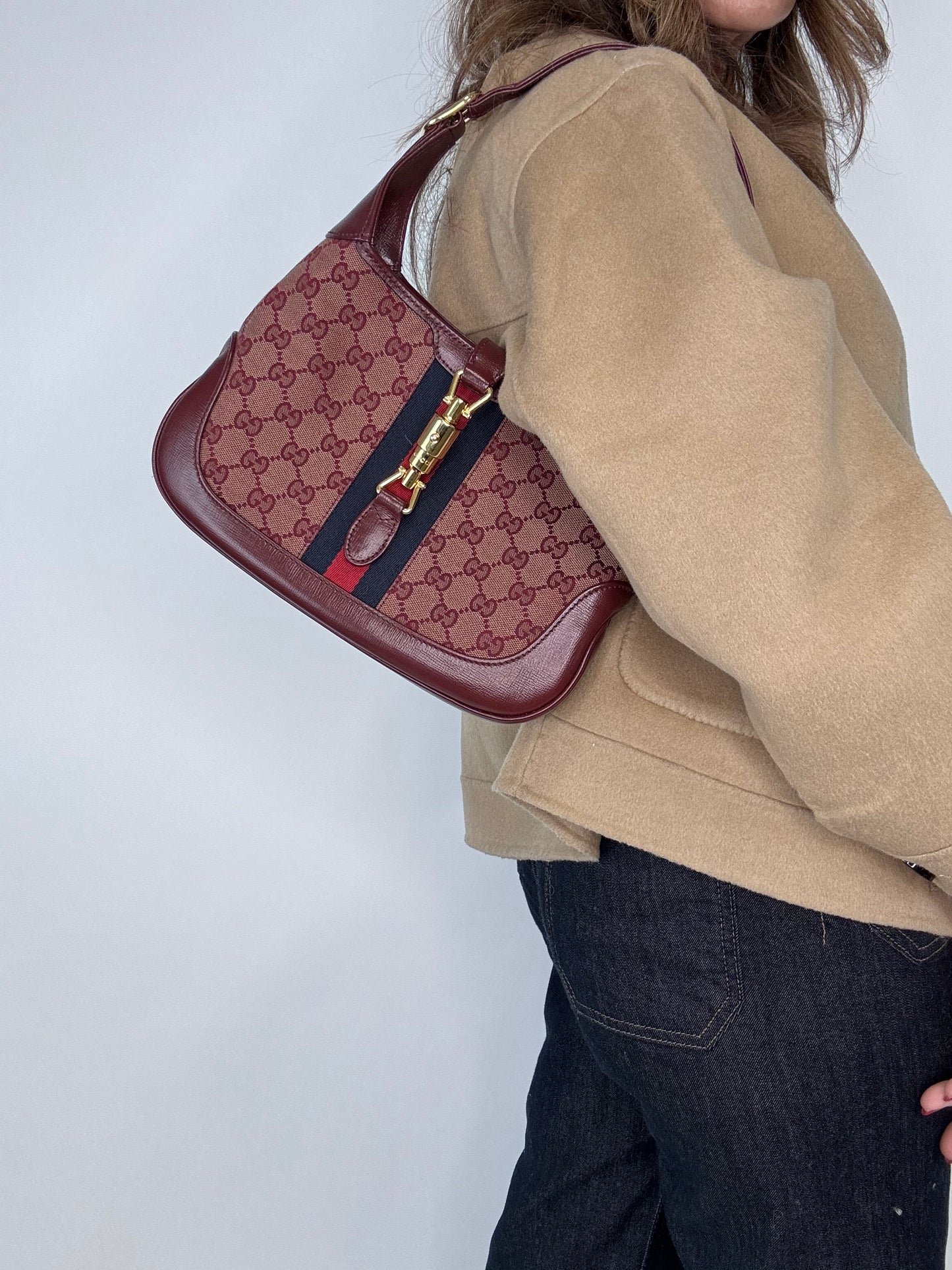 Gucci Jackie Small 1961 Two Way Bag Borbeaux