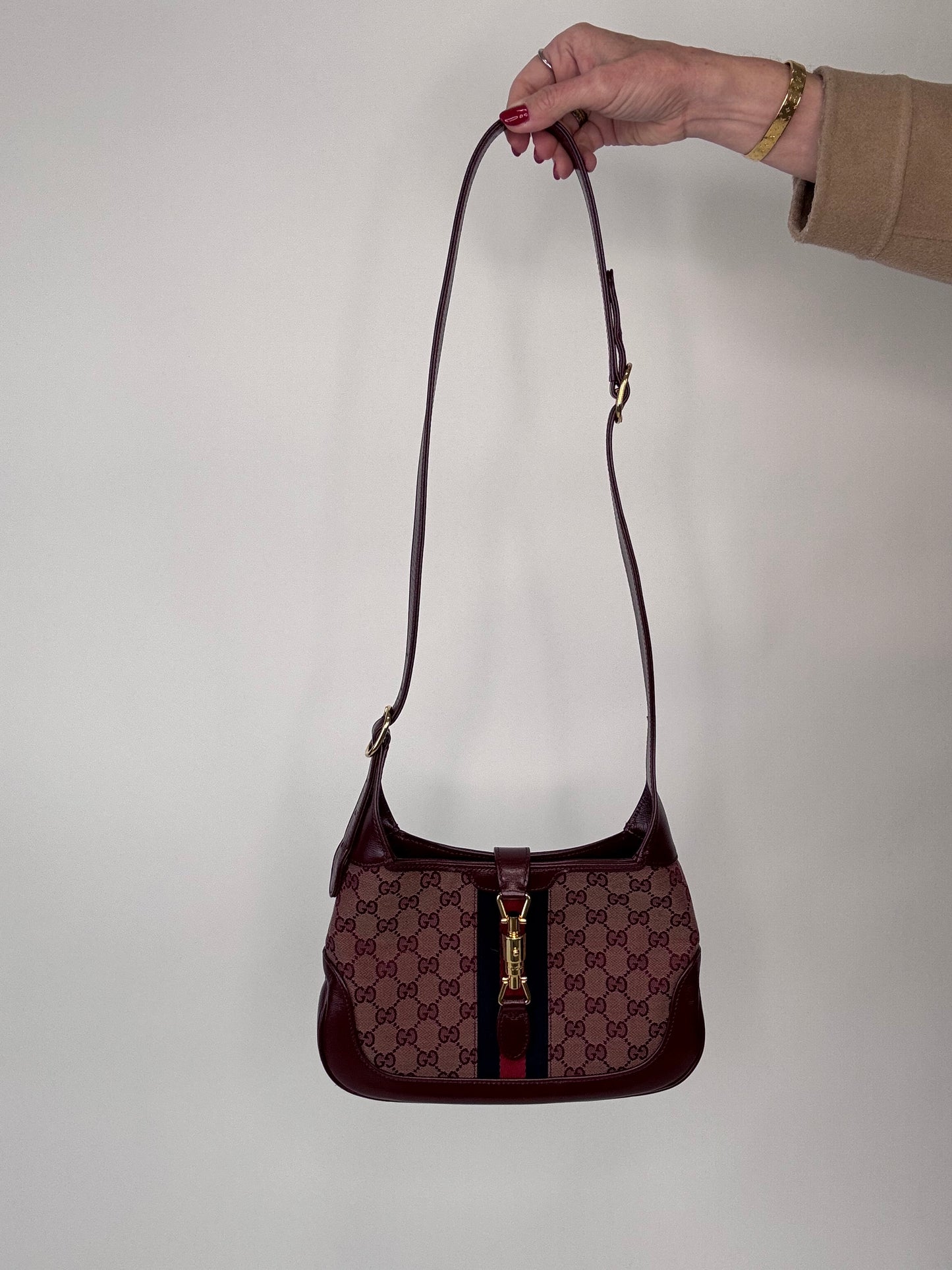 Gucci Jackie Small 1961 Two Way Bag Borbeaux