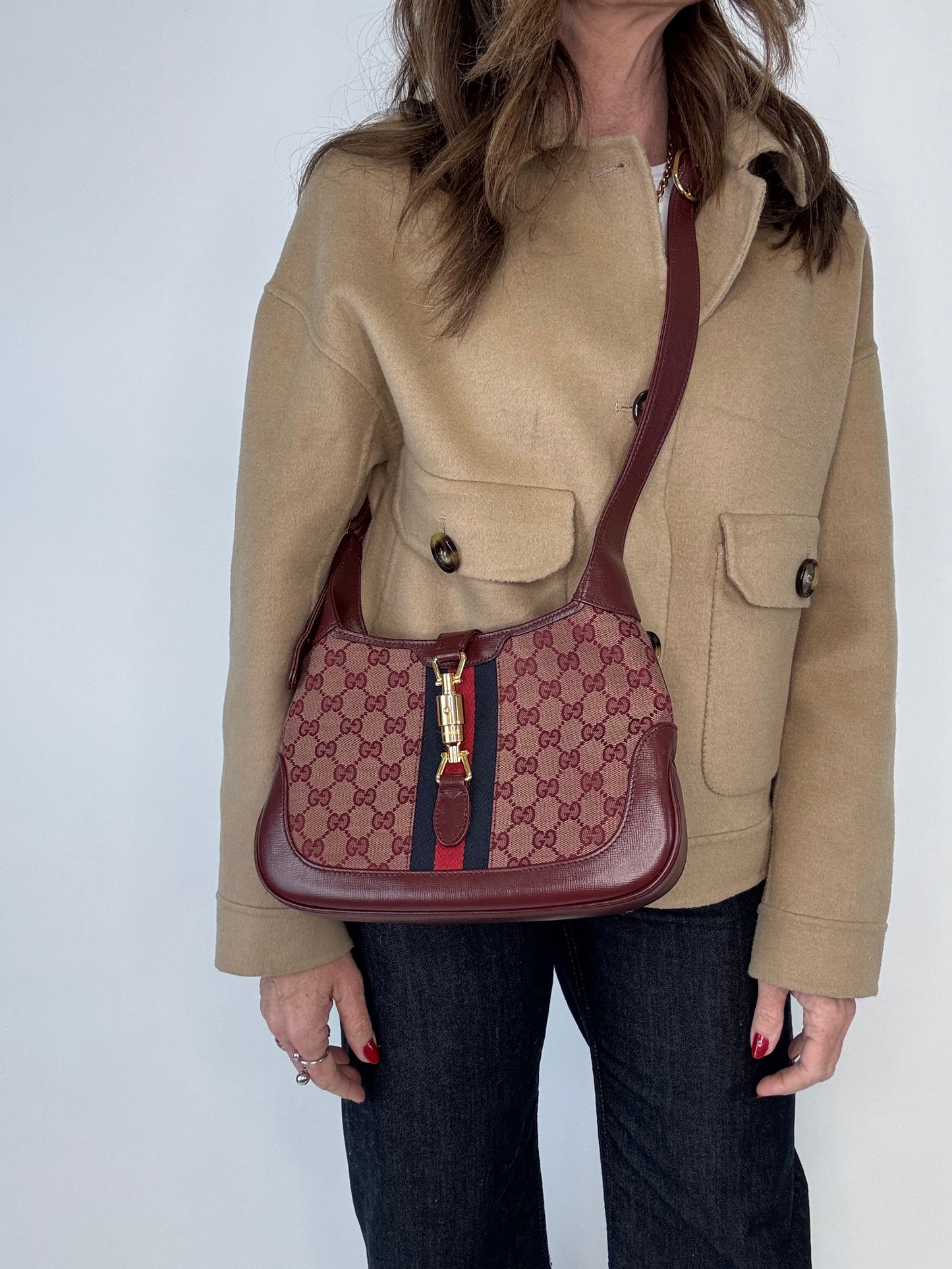 Gucci Jackie Small 1961 Two Way Bag Borbeaux