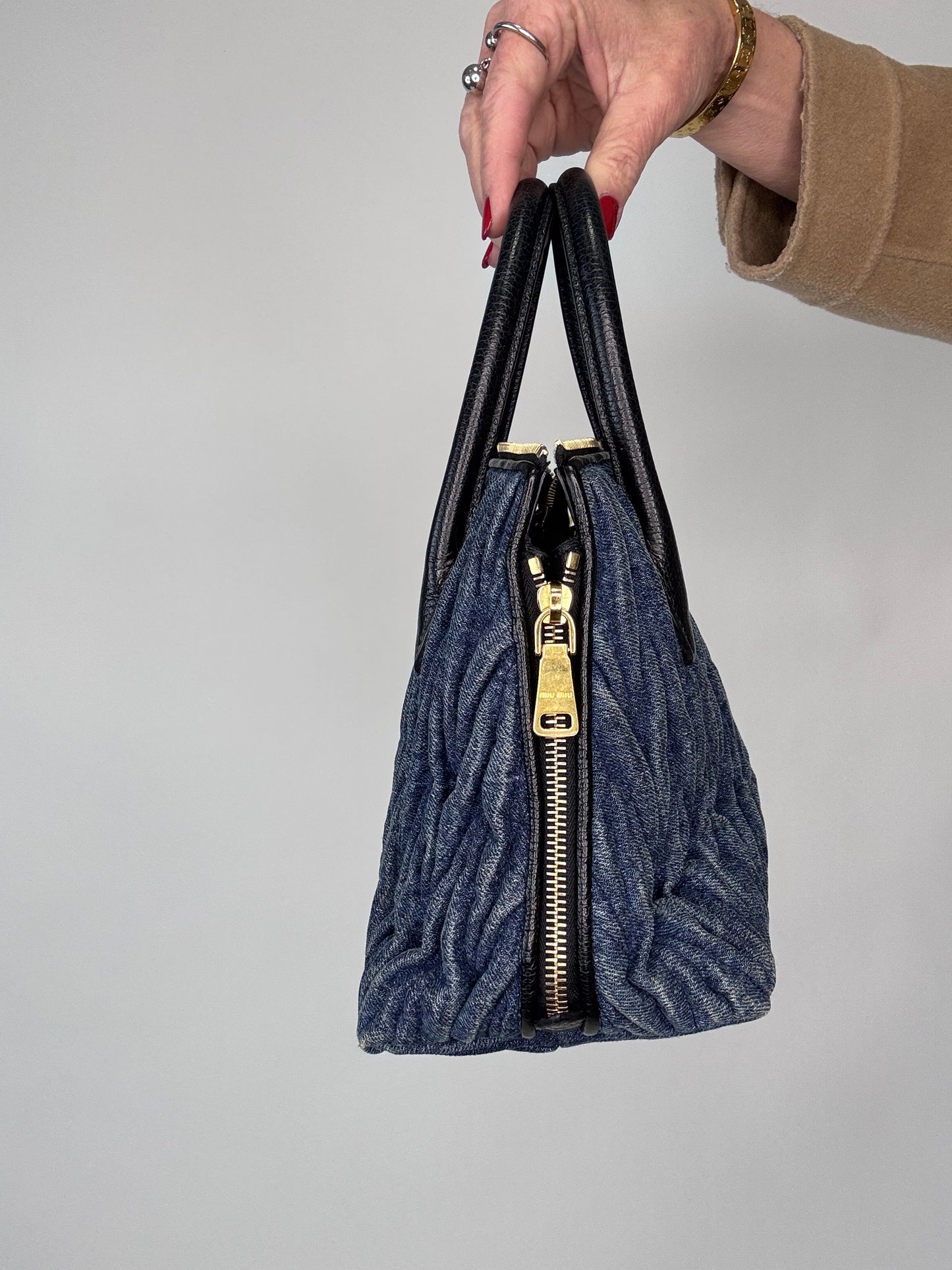Miu Miu Denim Vintage Small Two Bag