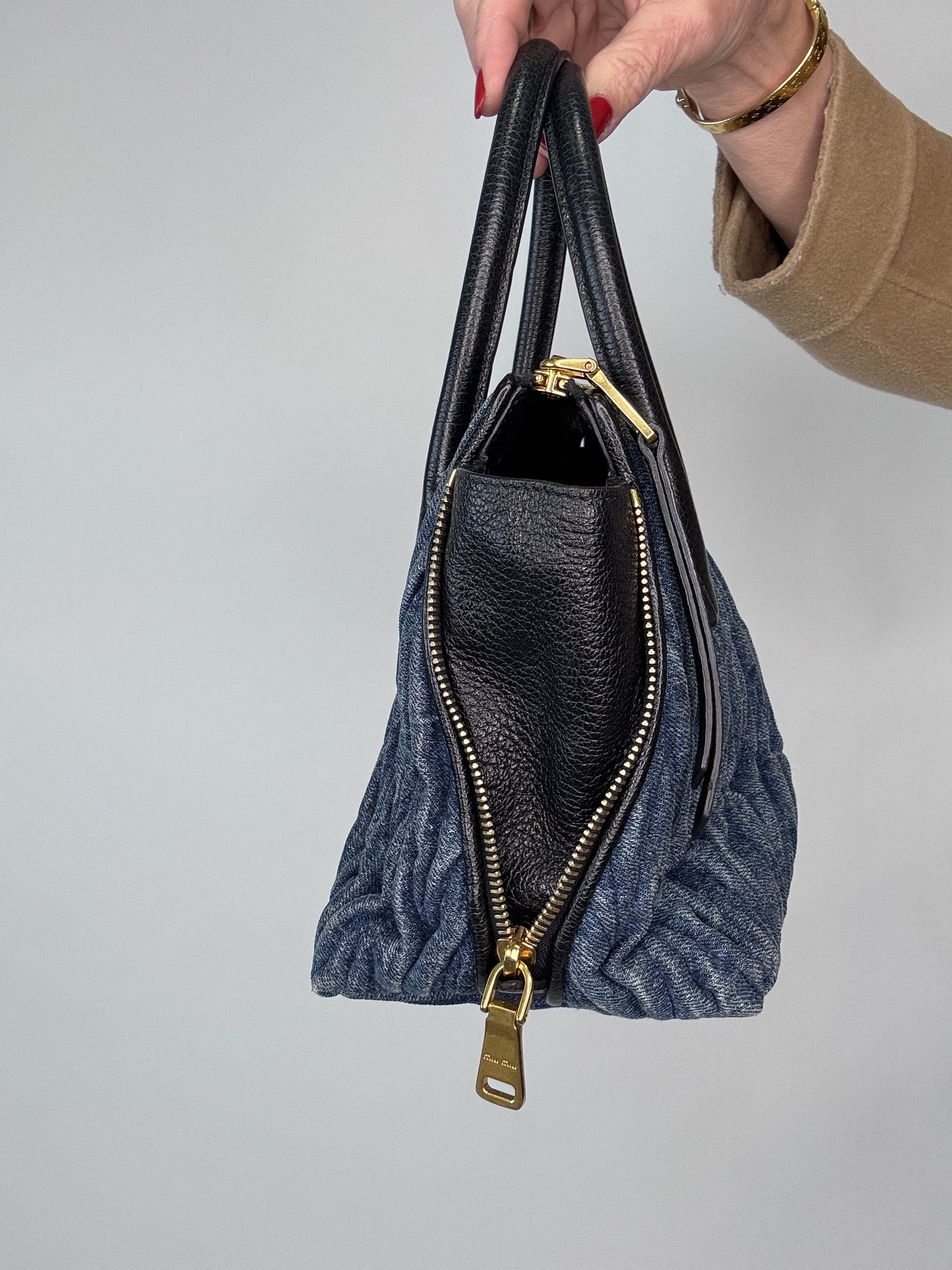 Miu Miu Denim Vintage Small Two Bag