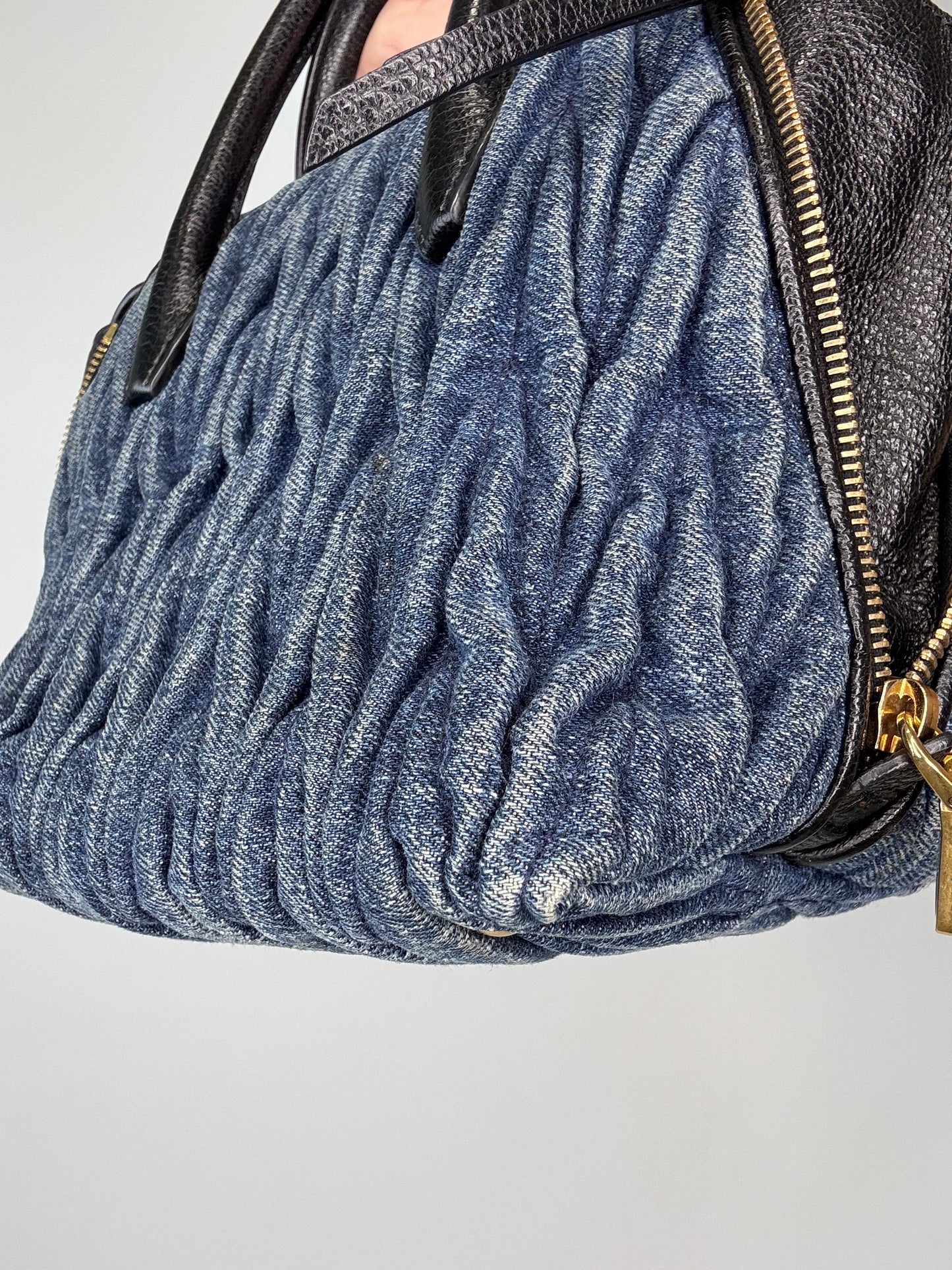 Miu Miu Denim Vintage Small Two Bag