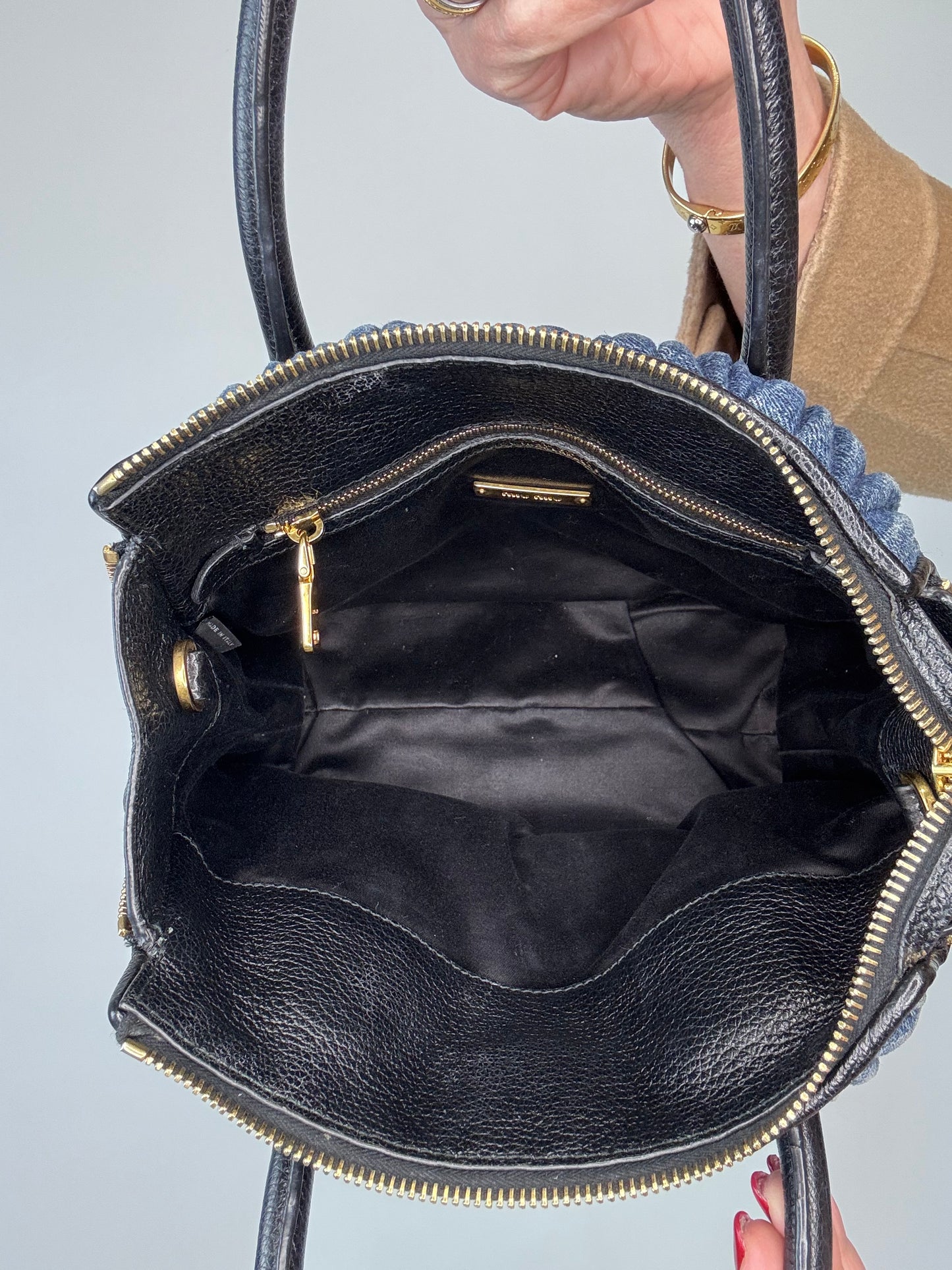 Miu Miu Denim Vintage Small Two Bag
