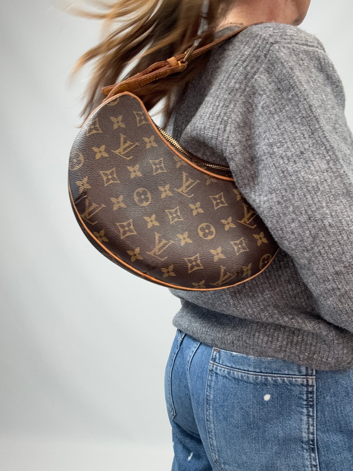 Louis Vuiiton Monogram Canvas Croissant PM Bag