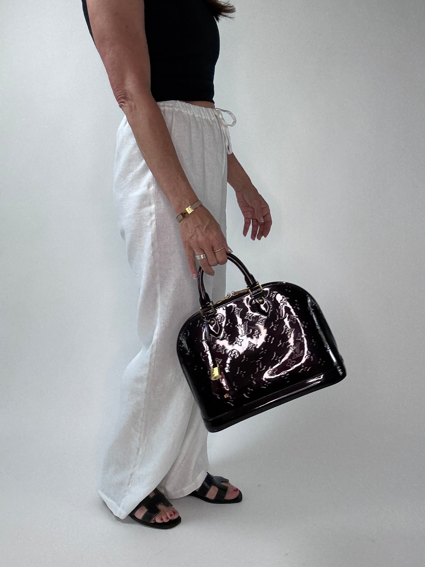 Louis Vuitton Vernis Alma GM Amarante