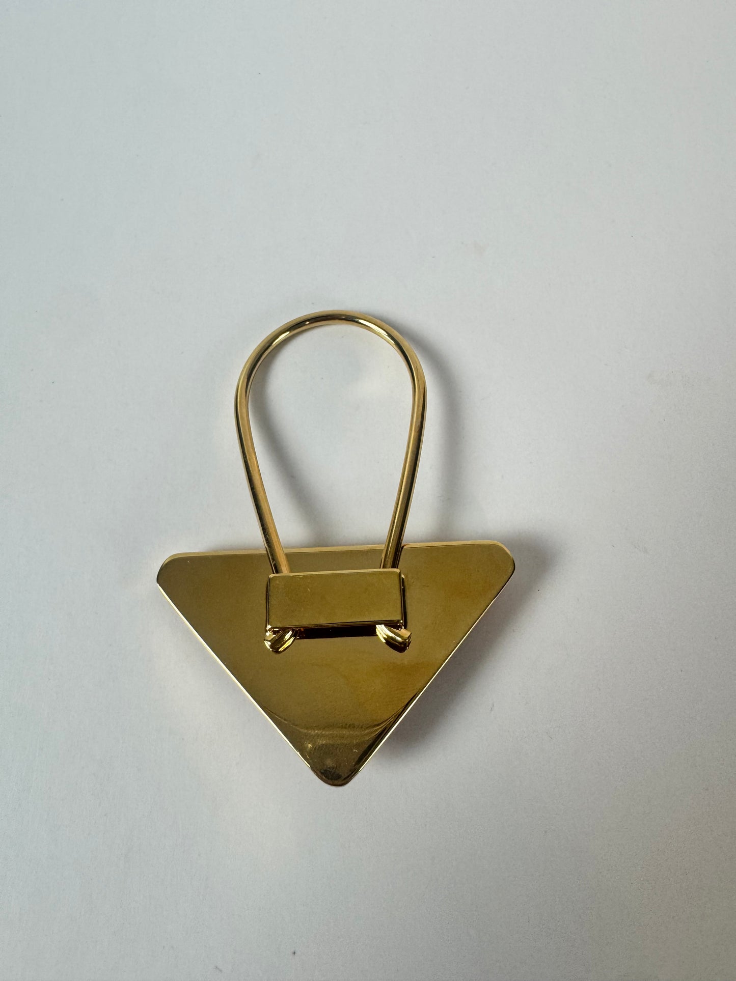 Prada Saffiano Leather Key Chain / Bag Charm - Pink