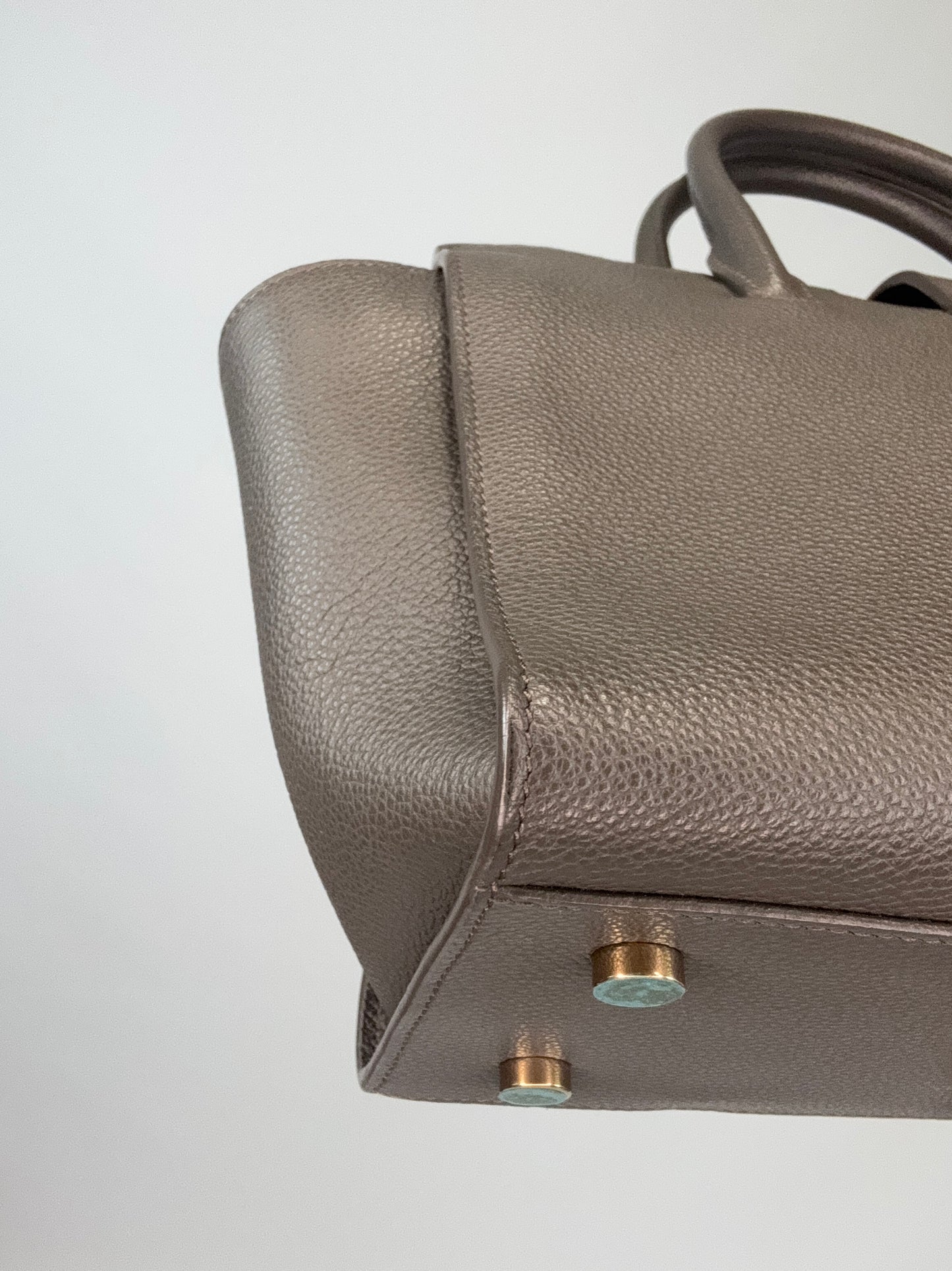 Saint Laurent Downtown Monogram Cabas Baby Tote- Grey