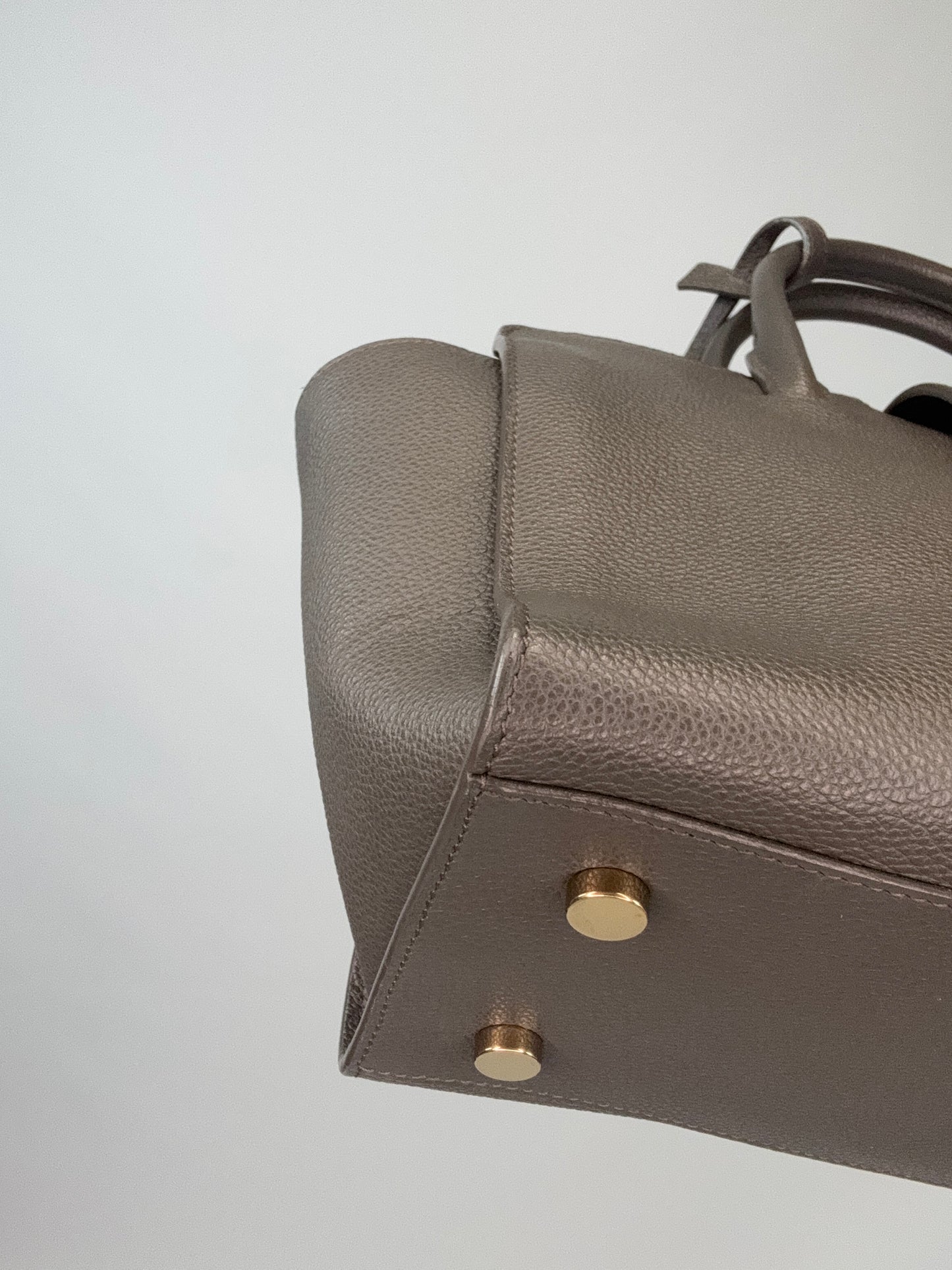 Saint Laurent Downtown Monogram Cabas Baby Tote- Grey
