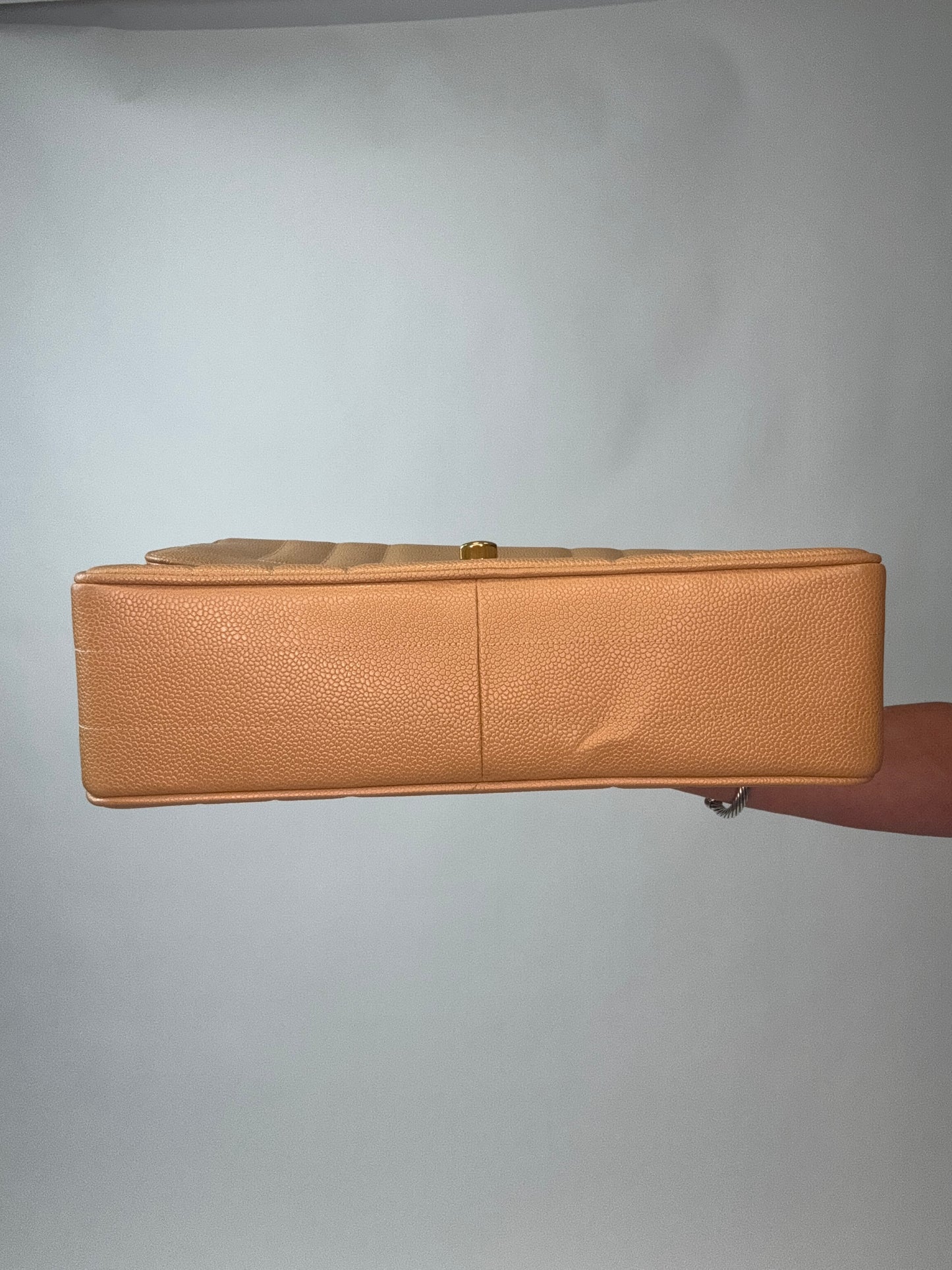 Vintage Chanel Caviar Vertical Kelly Flap Bag