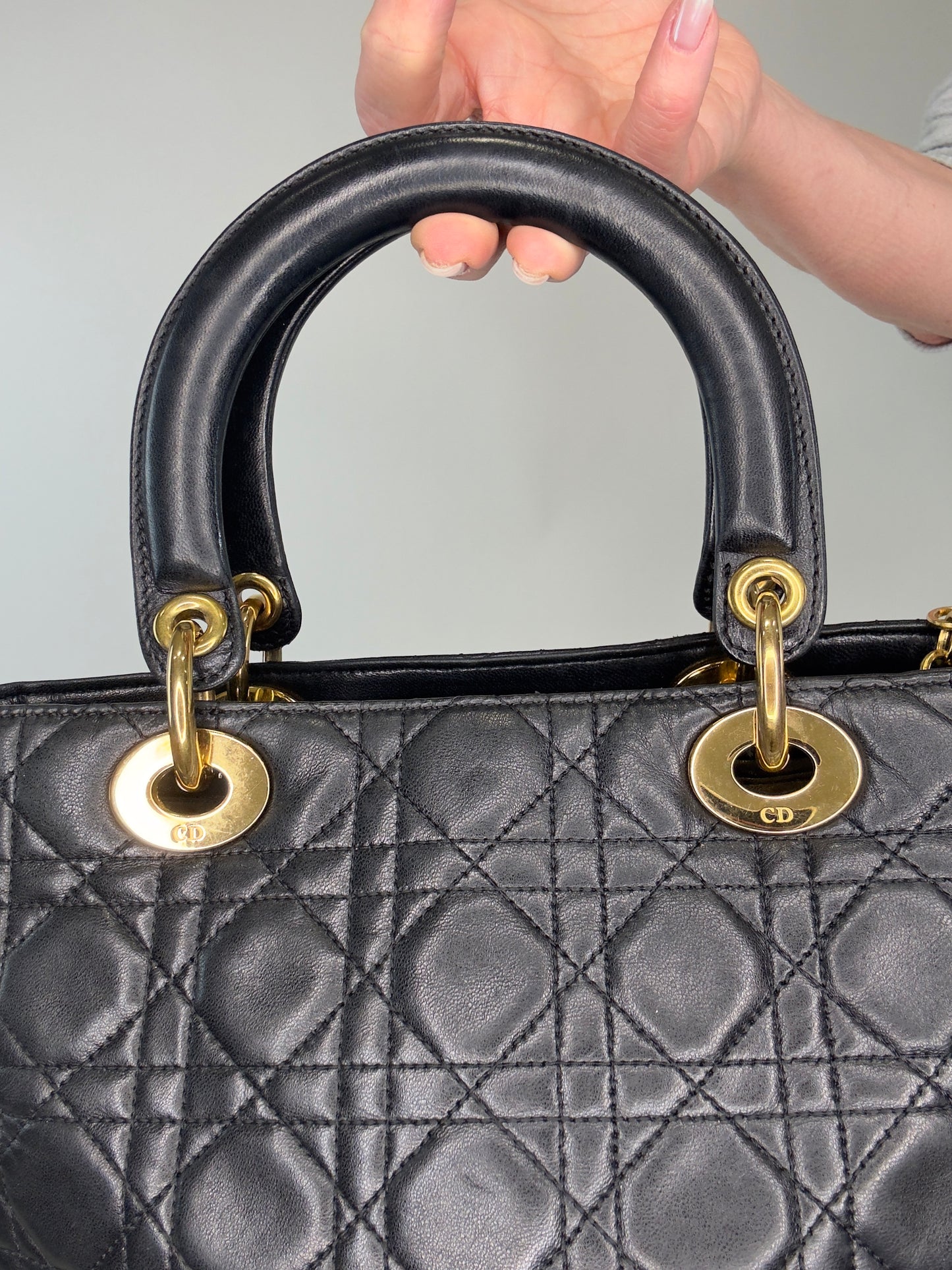 Medium lady Dior Cannage Bag