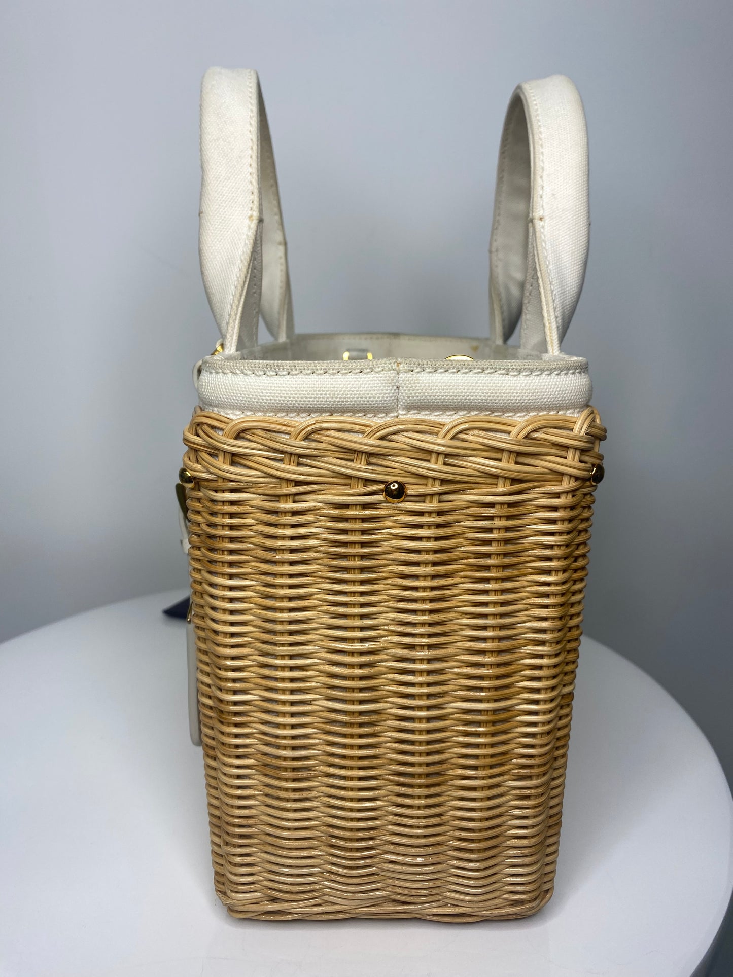 Prada Wicker basket bag