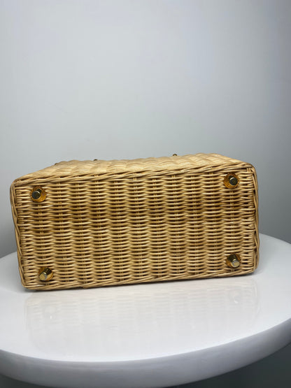 Prada Wicker basket bag