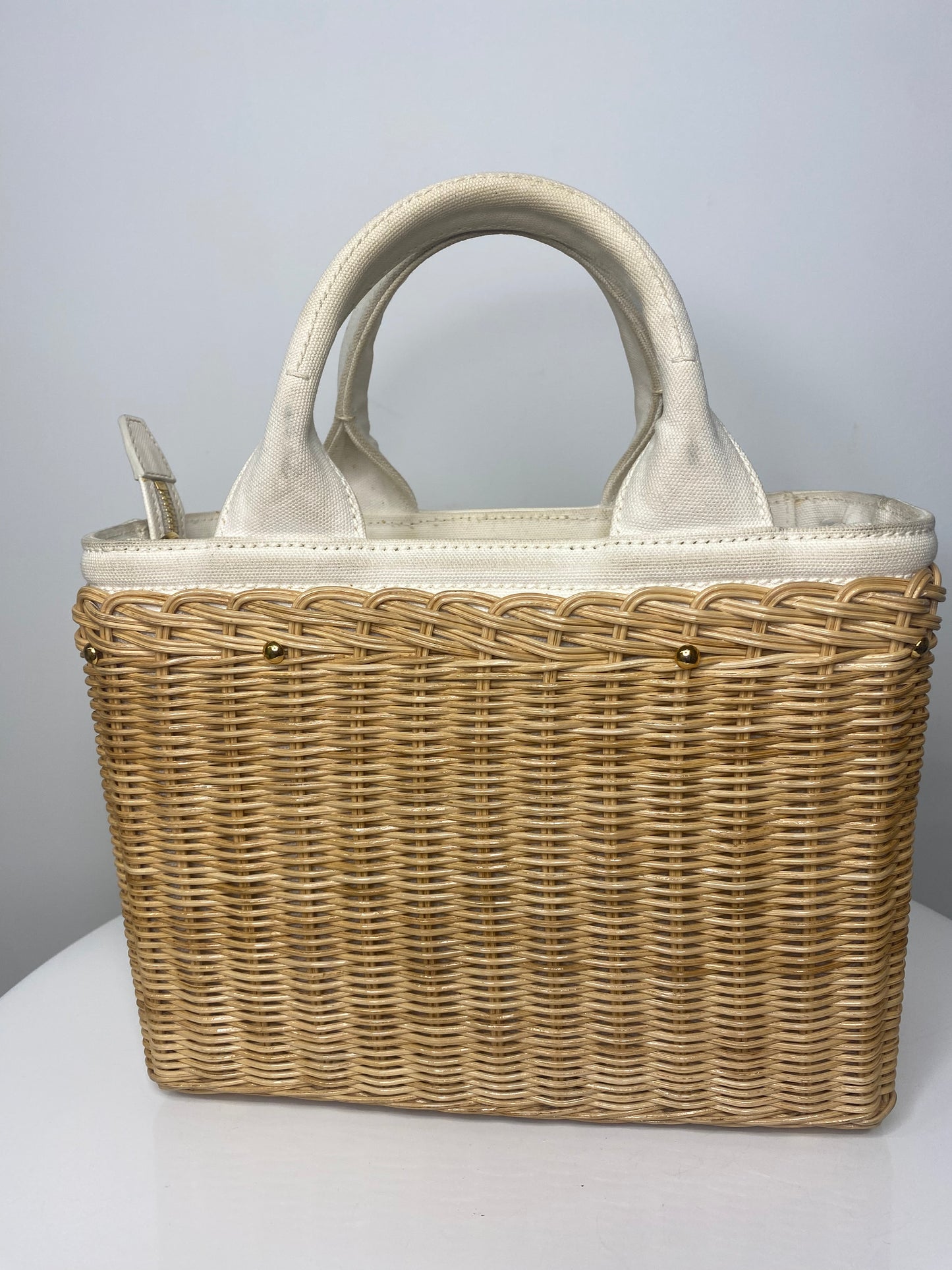 Prada Wicker basket bag