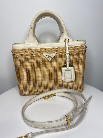 Prada Wicker basket bag