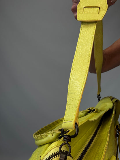 Balenciaga Agneau Classic Hardware Part Time Bag - Yellow