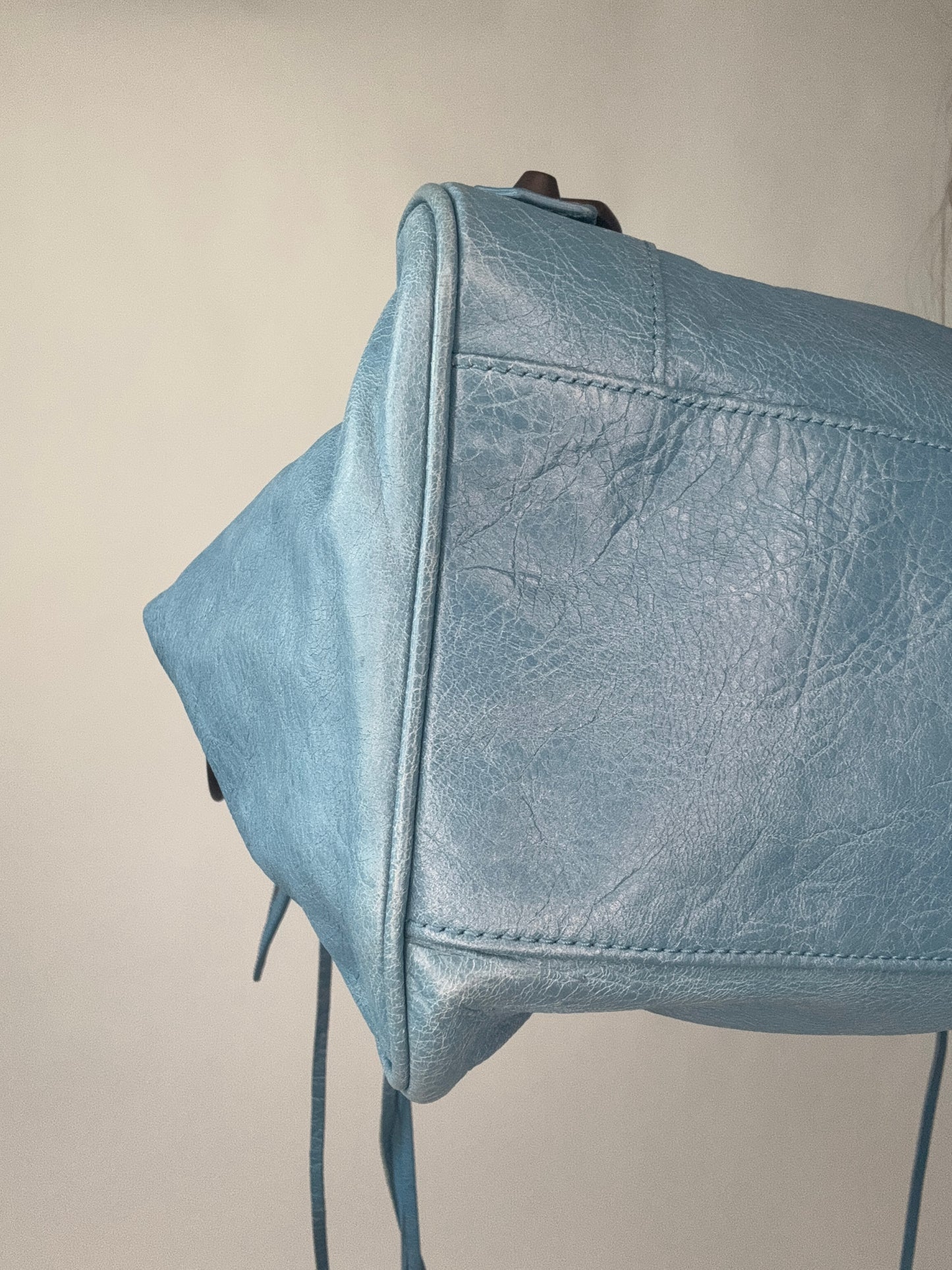 Balenciaga Agneau Classic Velo Bleu -  Indigo Hand Bag