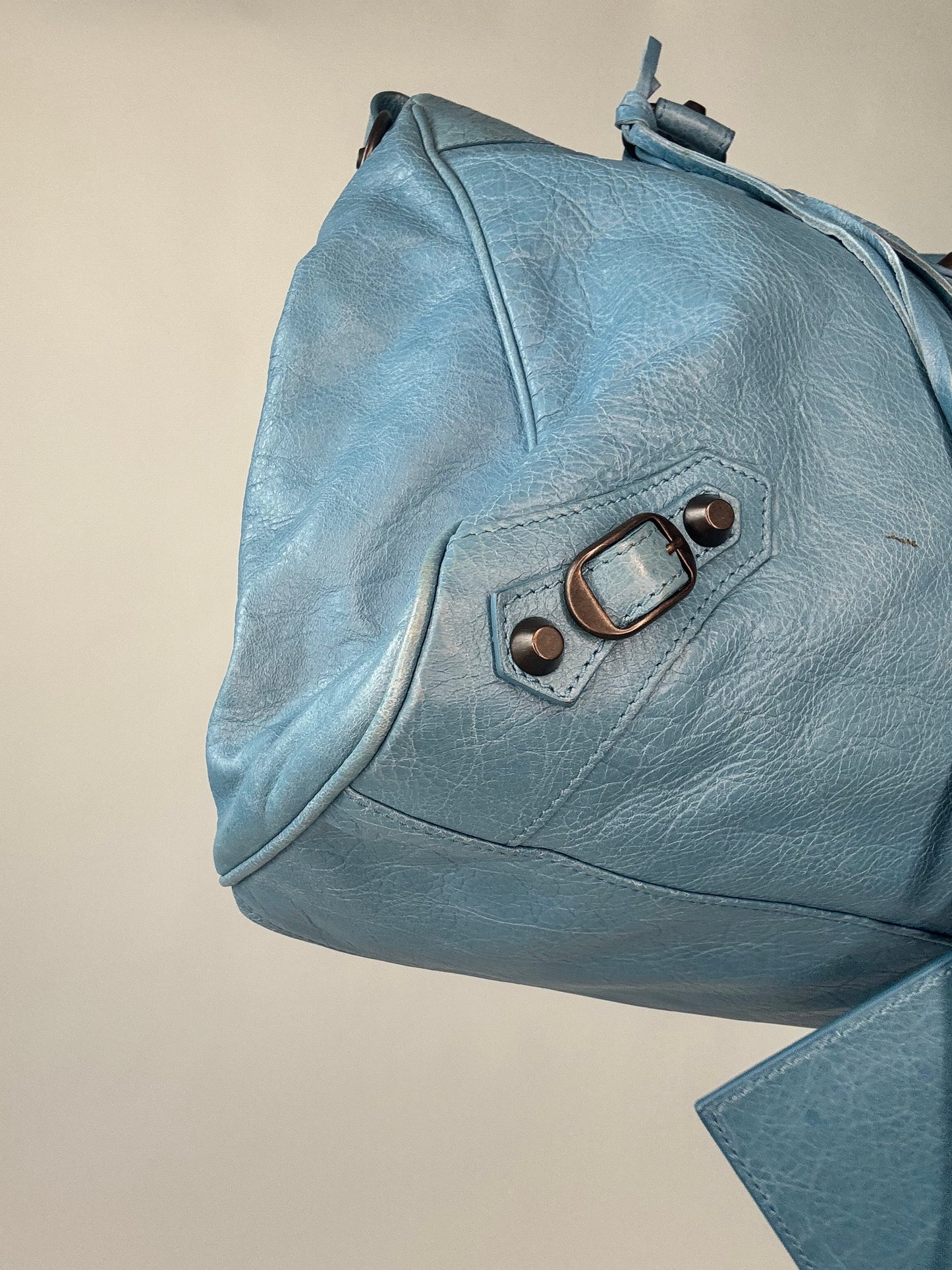 Balenciaga Agneau Classic Velo Bleu -  Indigo Hand Bag