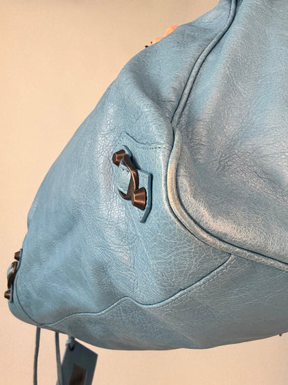 Balenciaga Agneau Classic Velo Bleu -  Indigo Hand Bag