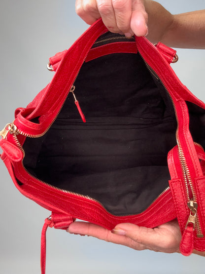 Balenciaga Agneau Giant 12 City - Rouge Lipstick