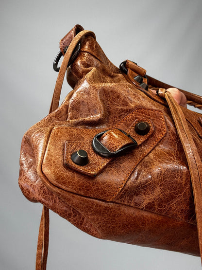 Balenciaga The First 2Way Shoulder Handbag - Brown
