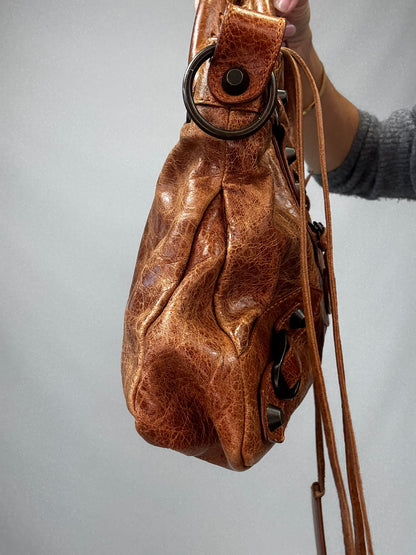 Balenciaga The First 2Way Shoulder Handbag - Brown