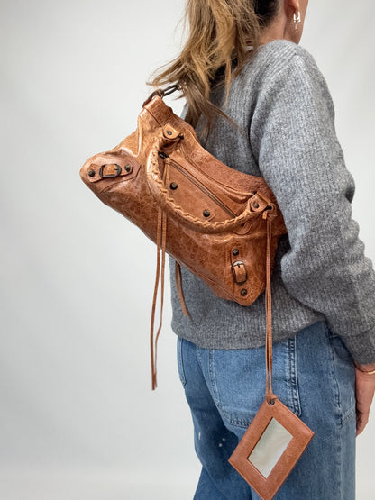 Balenciaga The First 2Way Shoulder Handbag - Brown