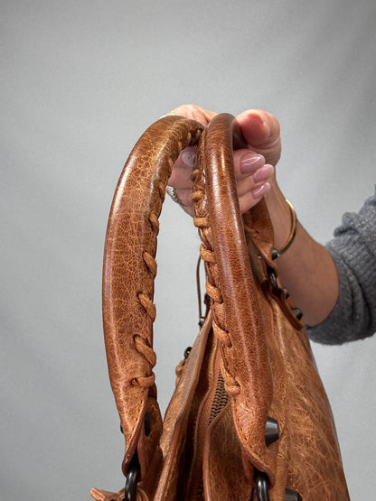 Balenciaga The First 2Way Shoulder Handbag - Brown