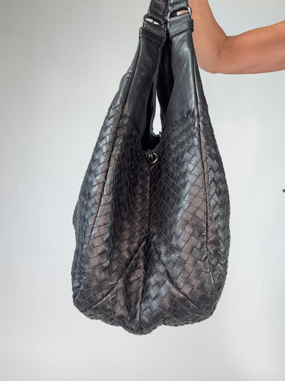 Bottega Veneta Intrecciato Campana Hobo Bag