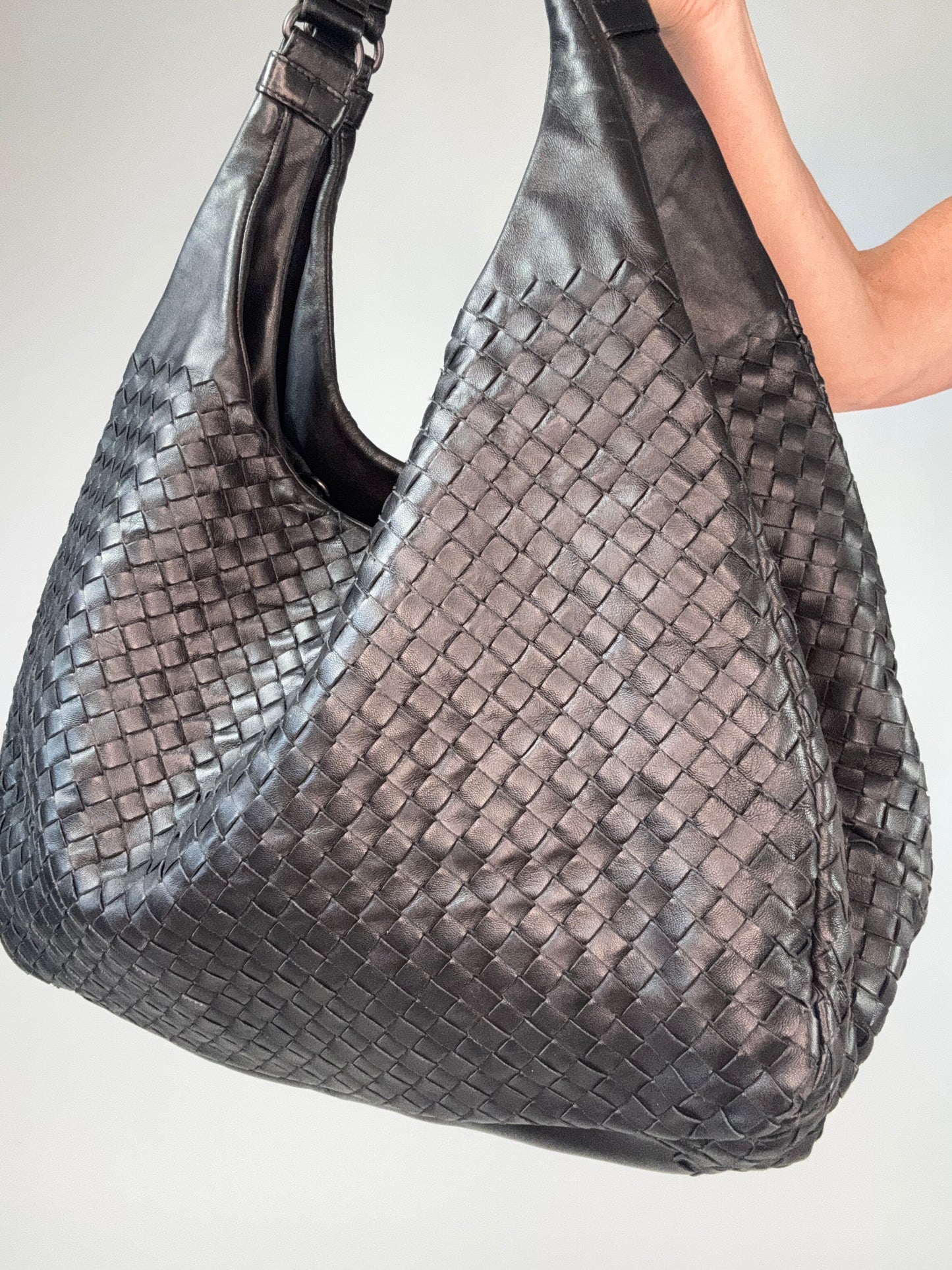 Bottega Veneta Intrecciato Campana Hobo Bag