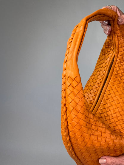 Bottega Veneta Intrecciato Hobo- Orange