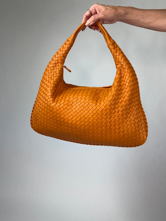 Bottega Veneta Intrecciato Hobo- Orange