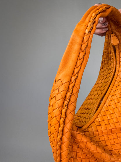 Bottega Veneta Intrecciato Hobo- Orange