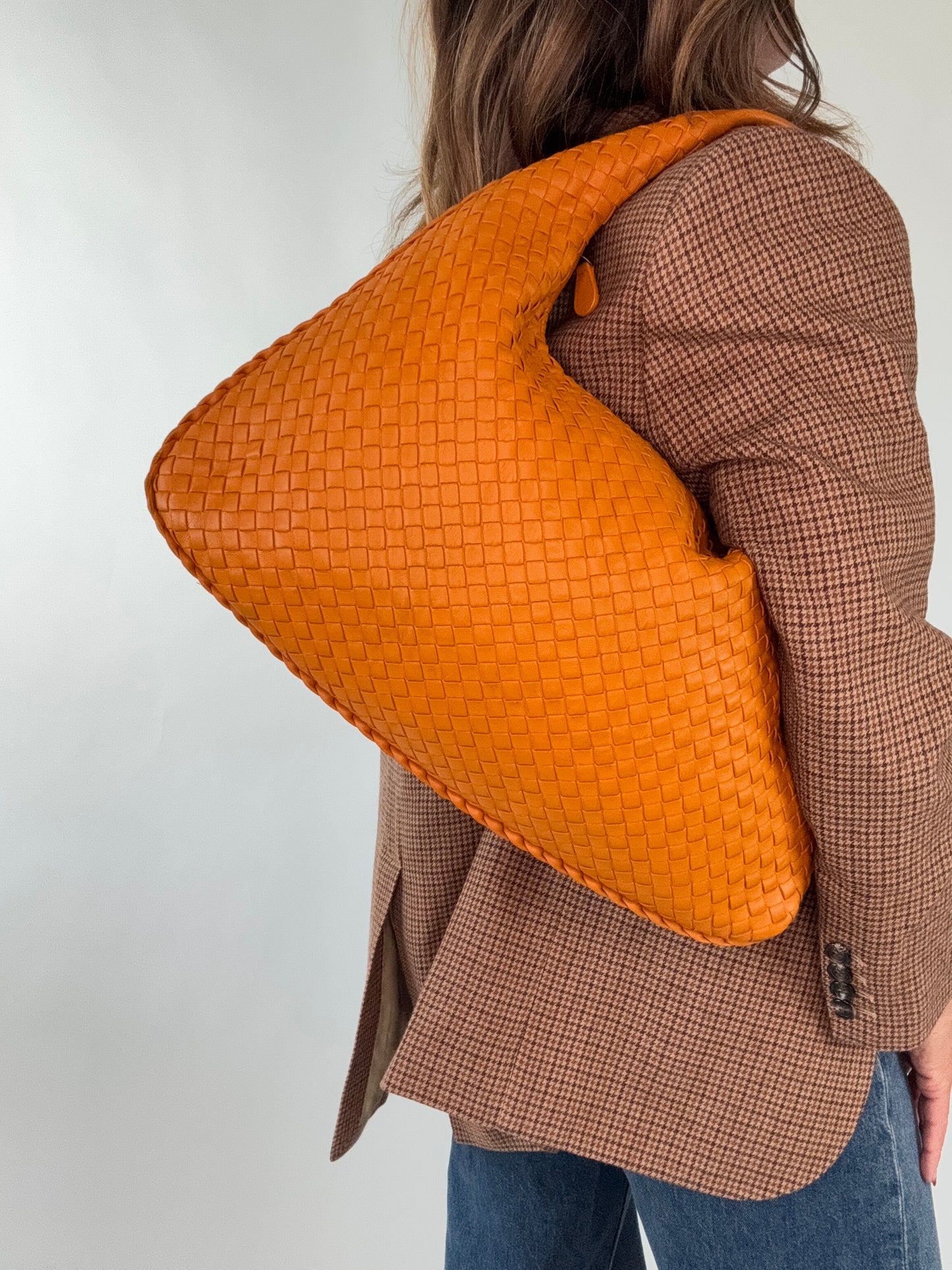 Bottega Veneta Intrecciato Hobo- Orange