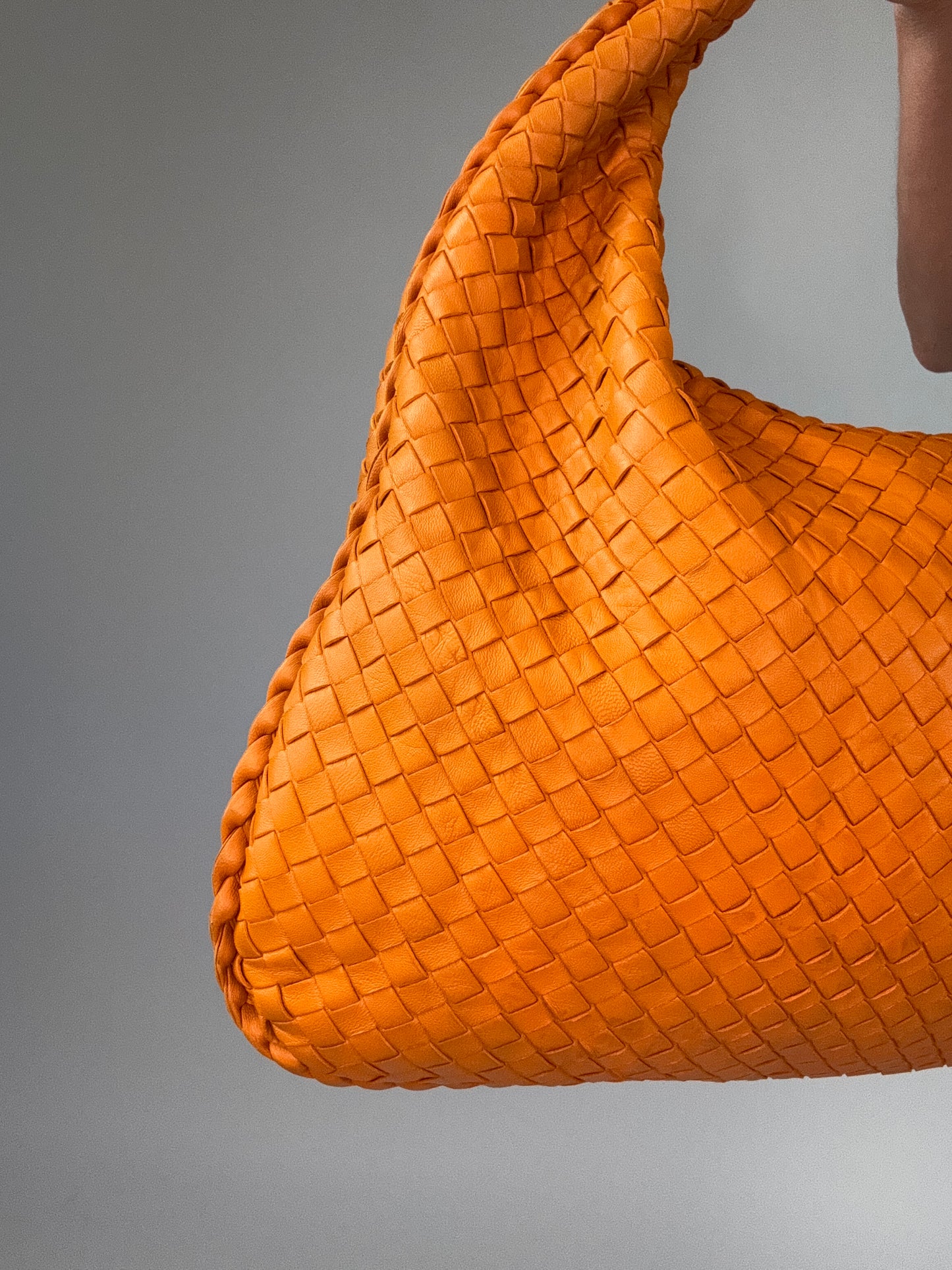 Bottega Veneta Intrecciato Hobo- Orange