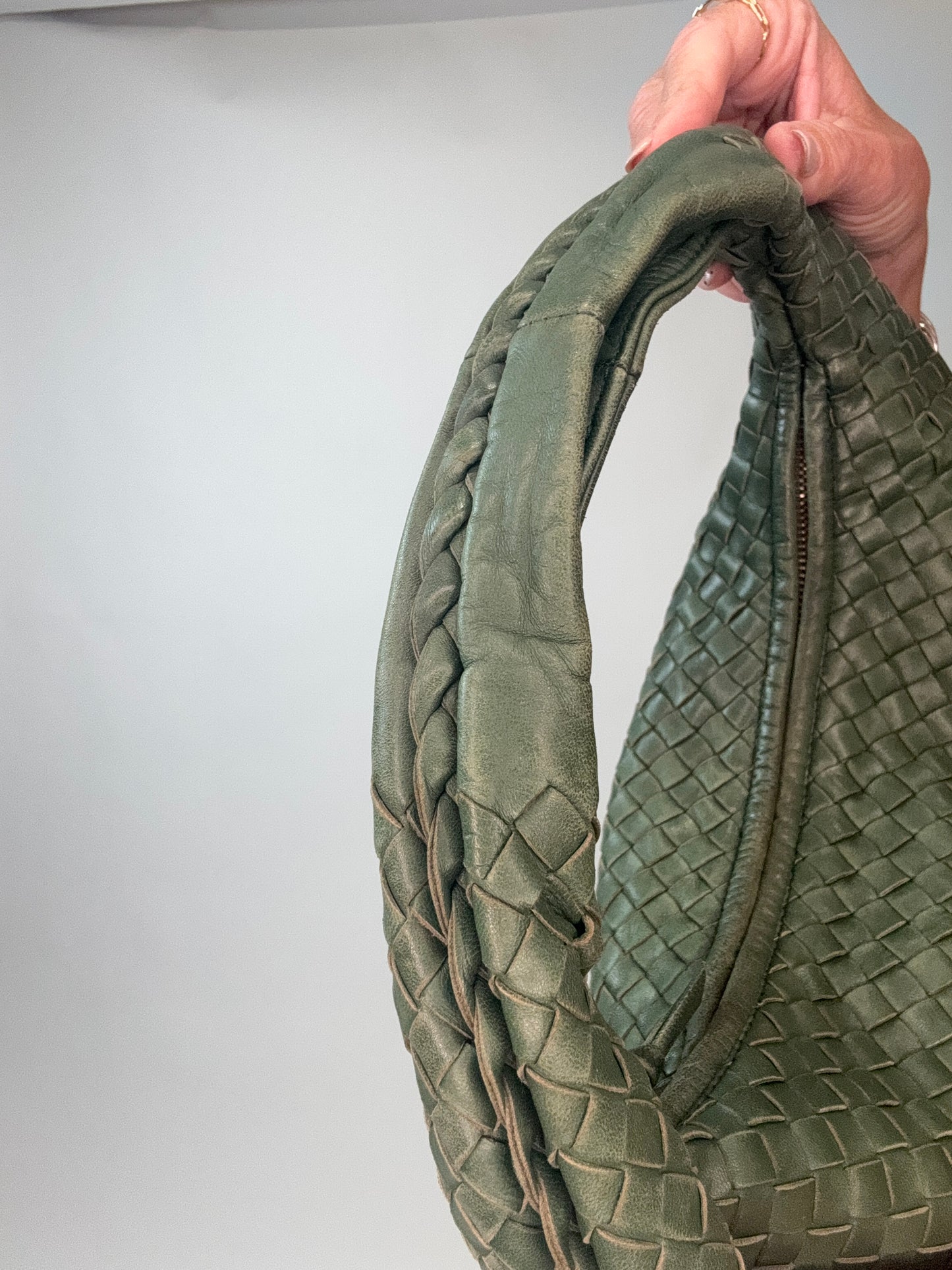 Bottega Veneta Intrecciato Hobo - Green