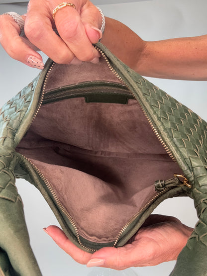 Bottega Veneta Intrecciato Hobo - Green