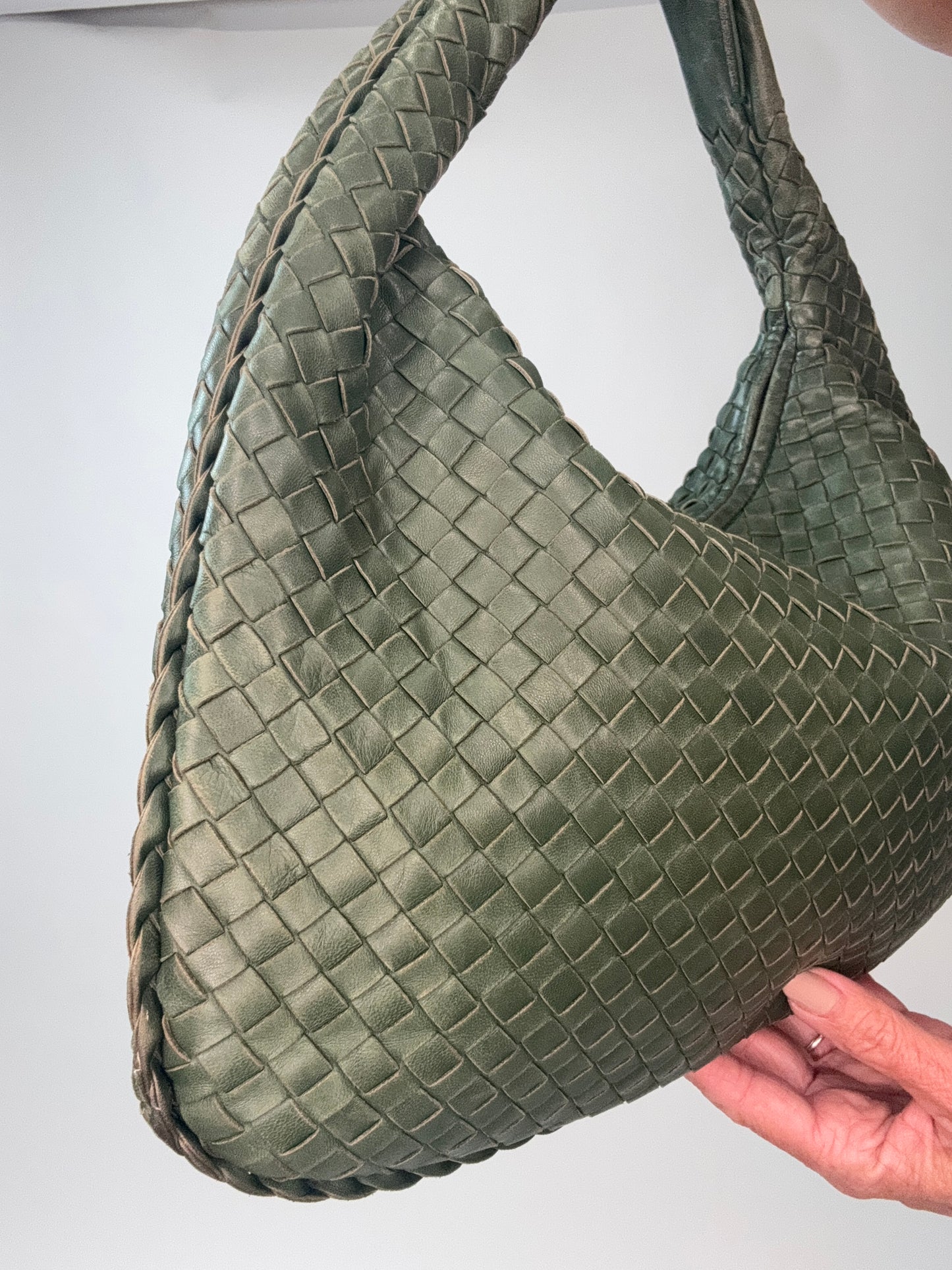 Bottega Veneta Intrecciato Hobo - Green